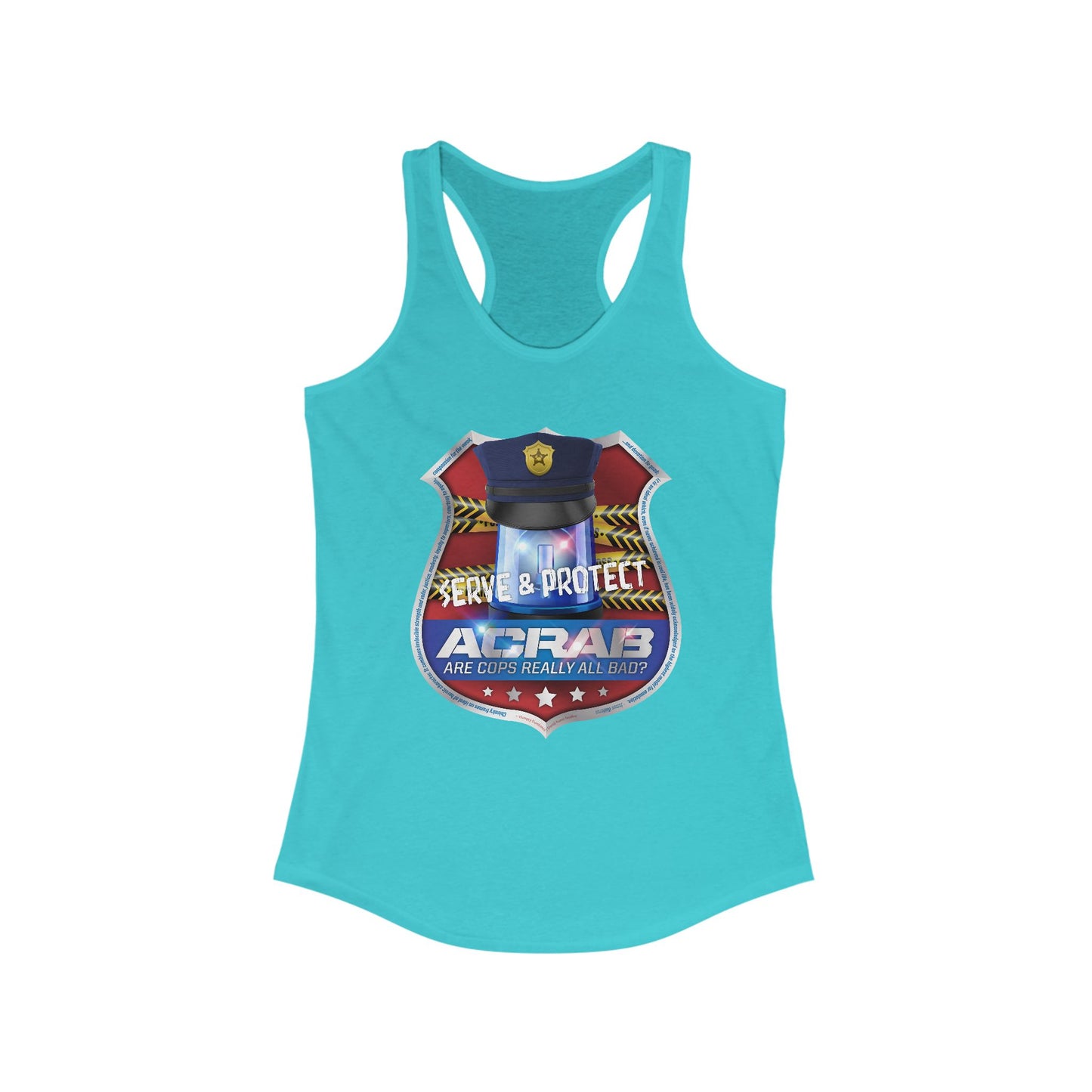 DK210: A.C.A.B. (Cops Edition) - Ladies Raceback Tank
