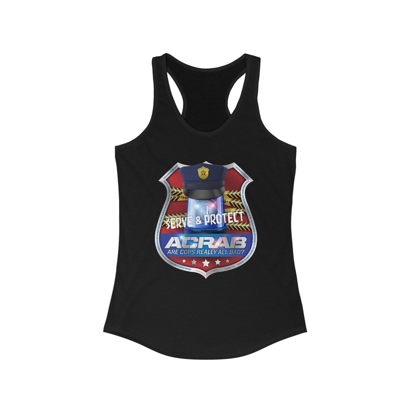 DK210: A.C.A.B. (Cops Edition) - Ladies Raceback Tank