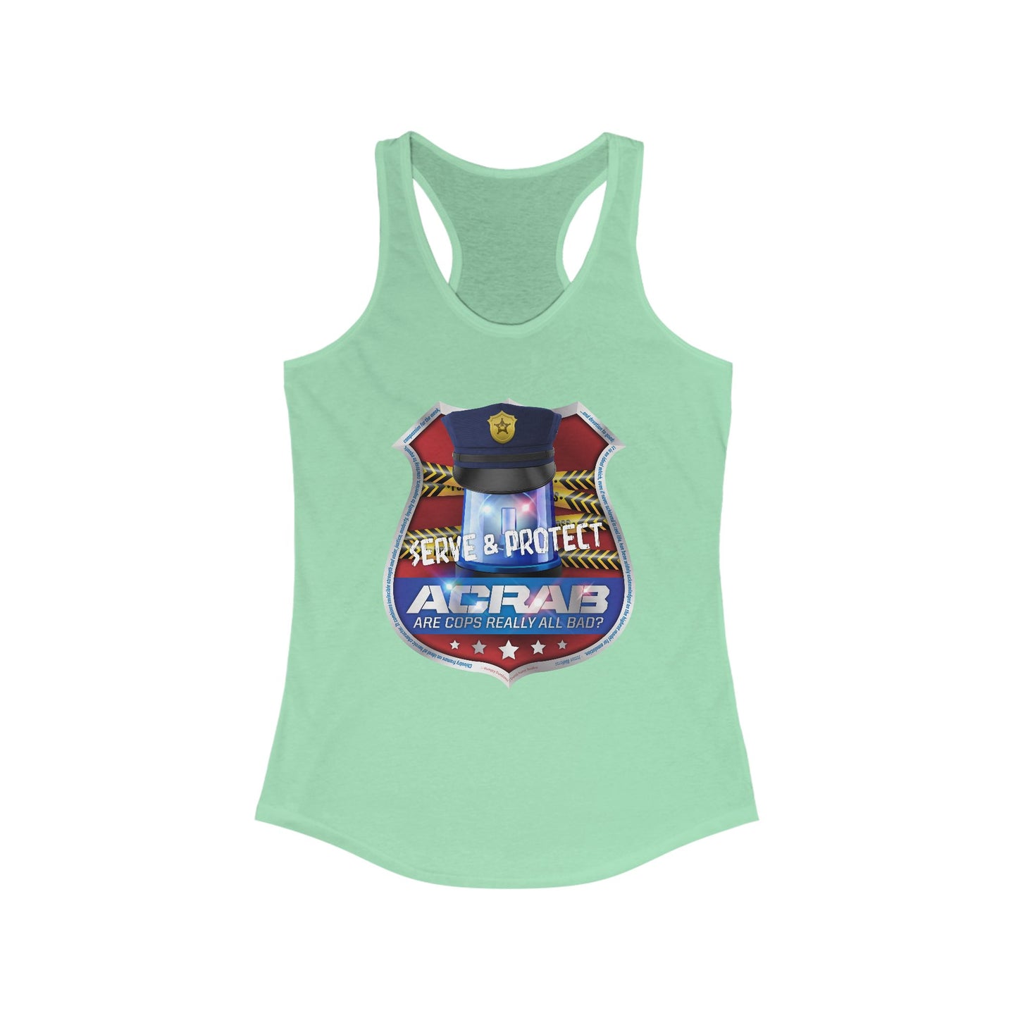 DK210: A.C.A.B. (Cops Edition) - Ladies Raceback Tank