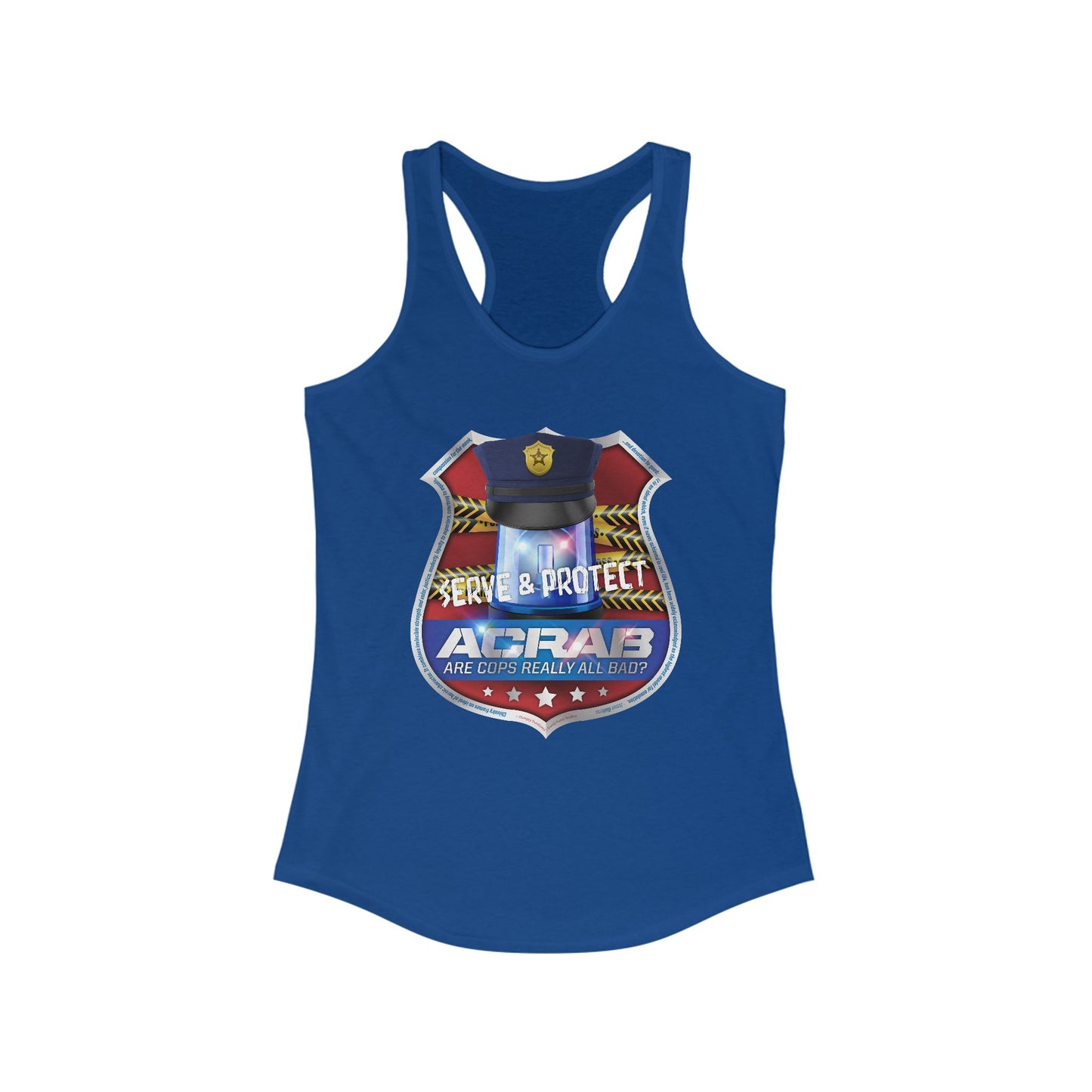 DK210: A.C.A.B. (Cops Edition) - Ladies Raceback Tank