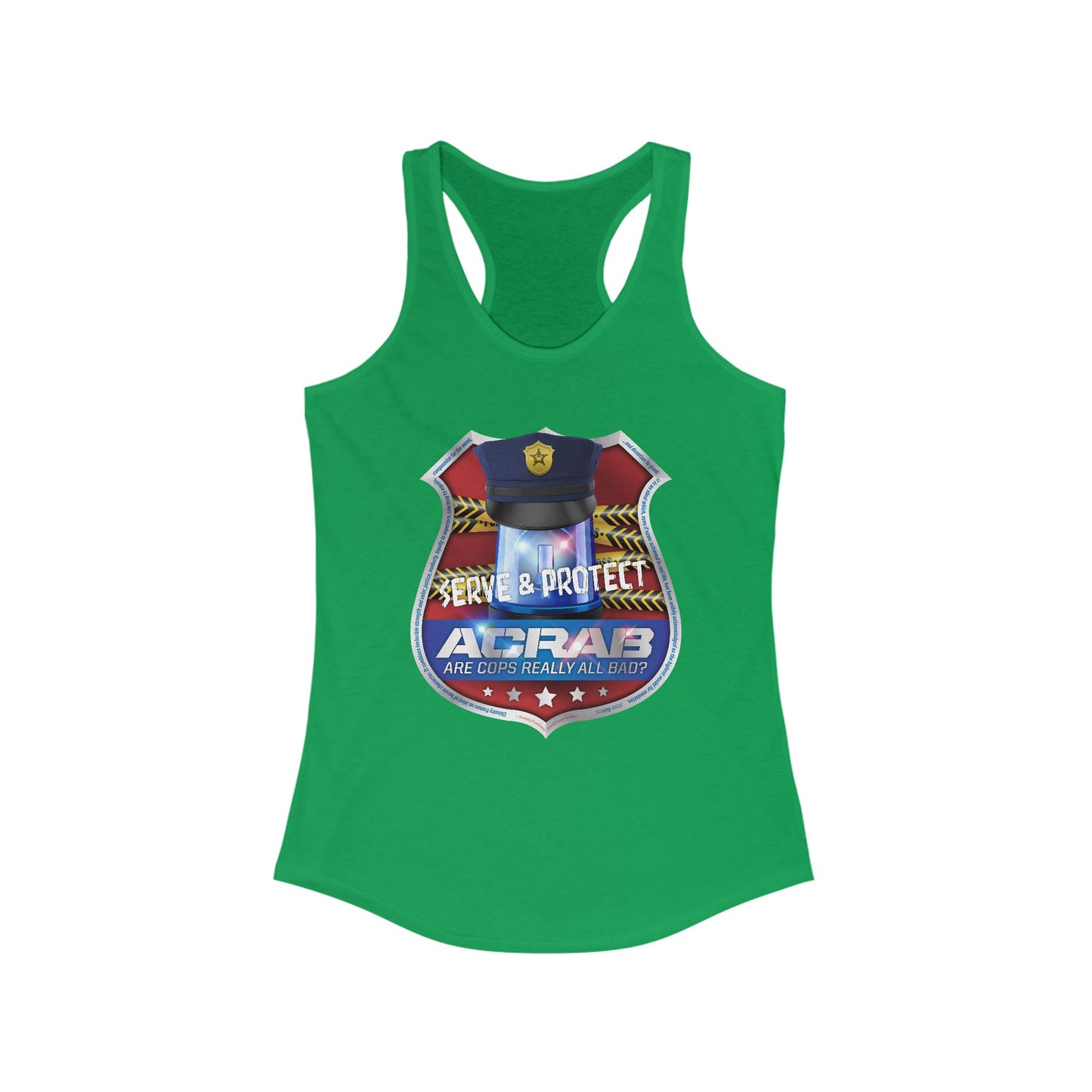 DK210: A.C.A.B. (Cops Edition) - Ladies Raceback Tank