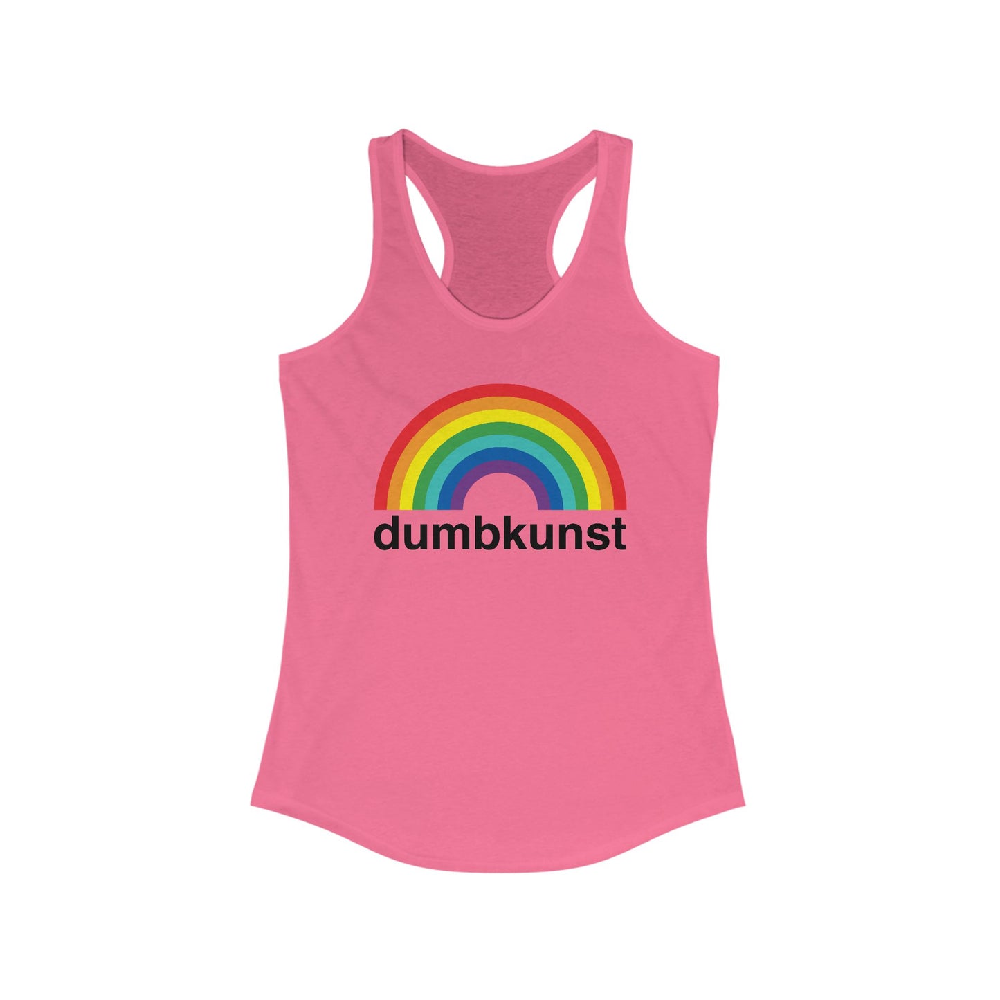DK15: Dumb Kunst Under The Rainbow - Ladies Racerback Tank
