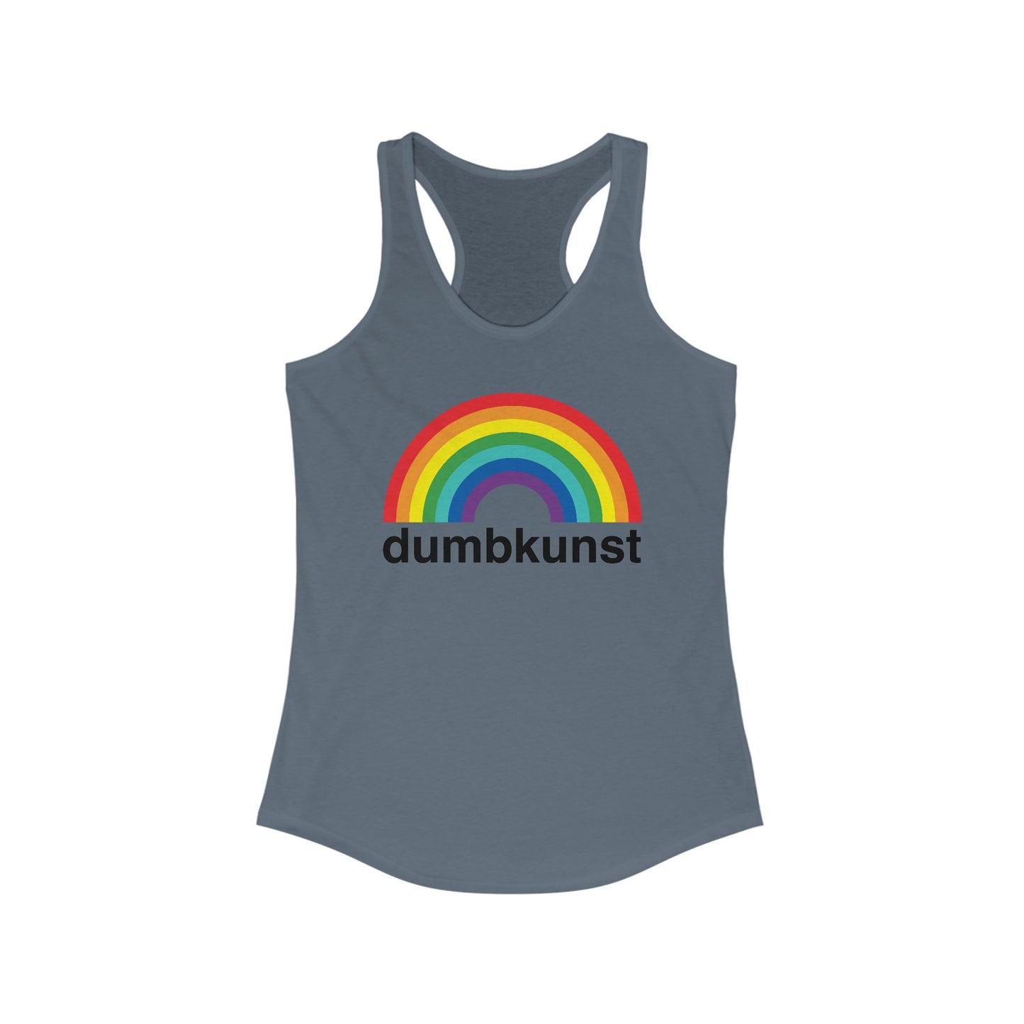 DK15: Dumb Kunst Under The Rainbow - Ladies Racerback Tank