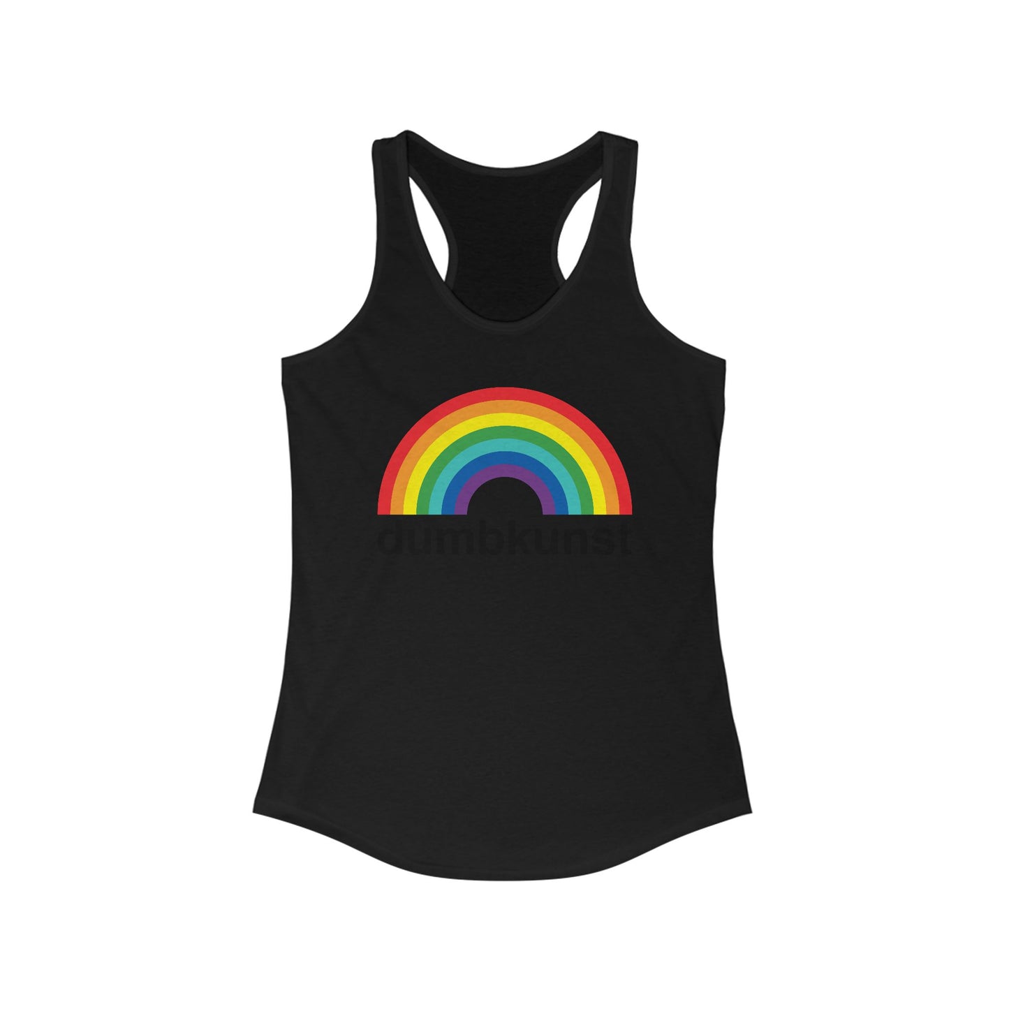 DK15: Dumb Kunst Under The Rainbow - Ladies Racerback Tank