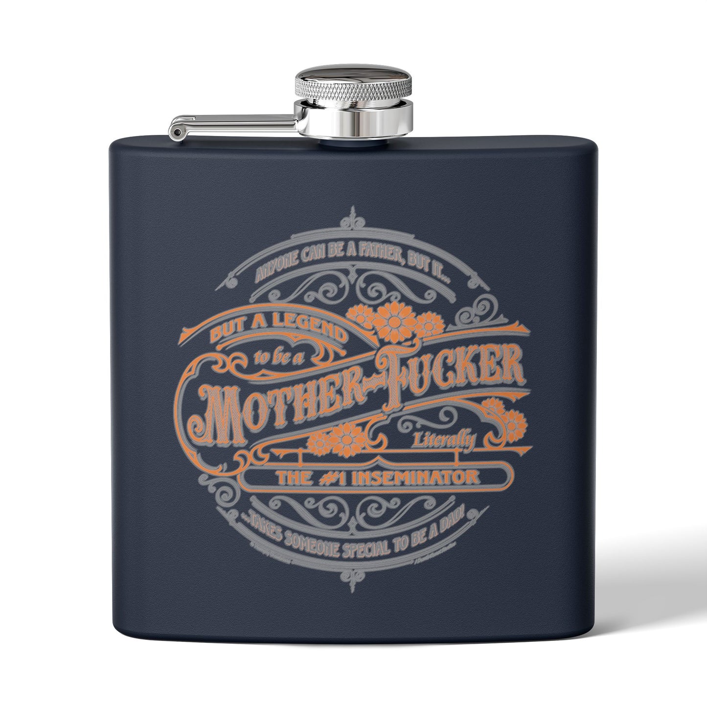 DK133: My Super Hero - 6oz Stainless Steel Hip Flask