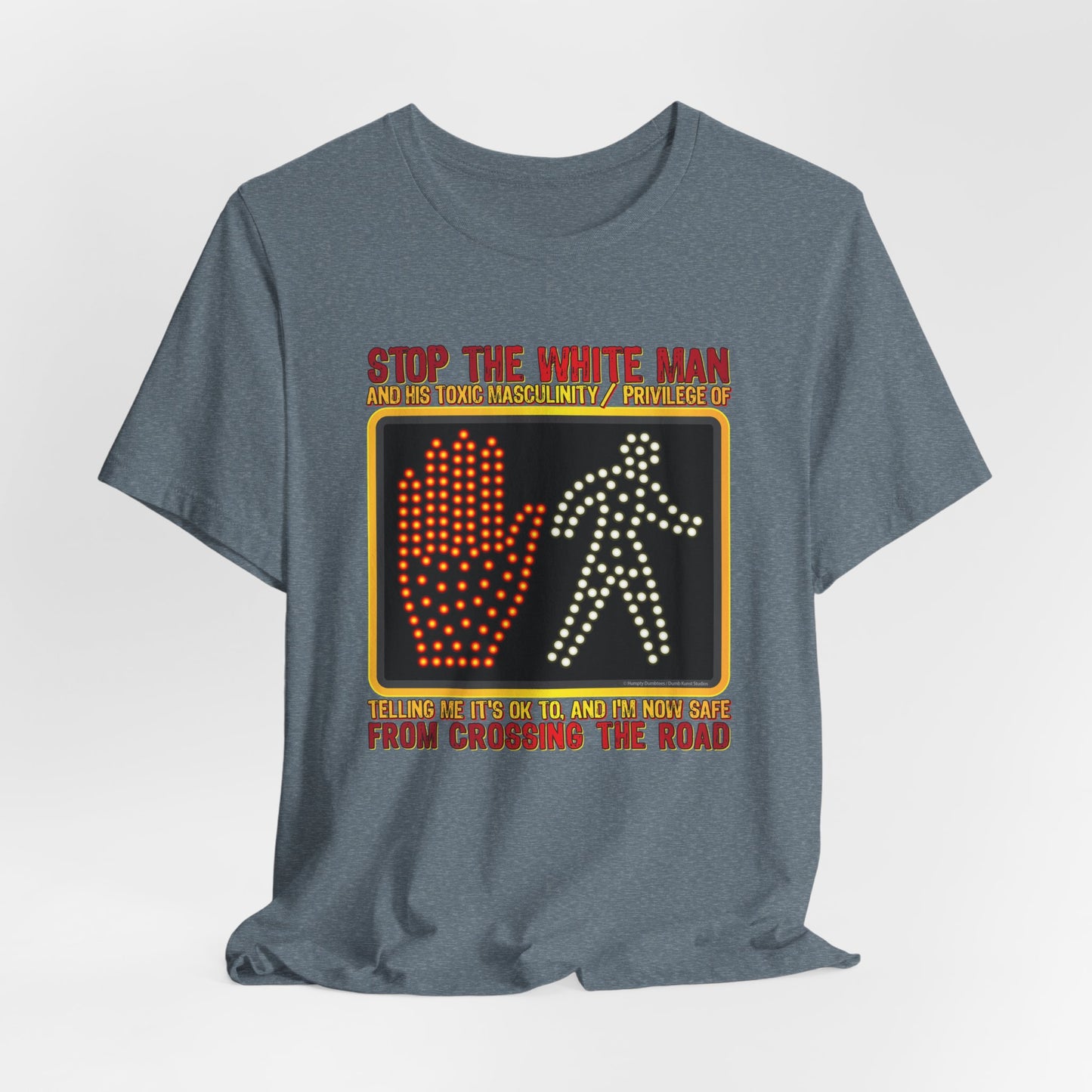 DK167: White Man Crossing - Unisex S/S T-Shirt