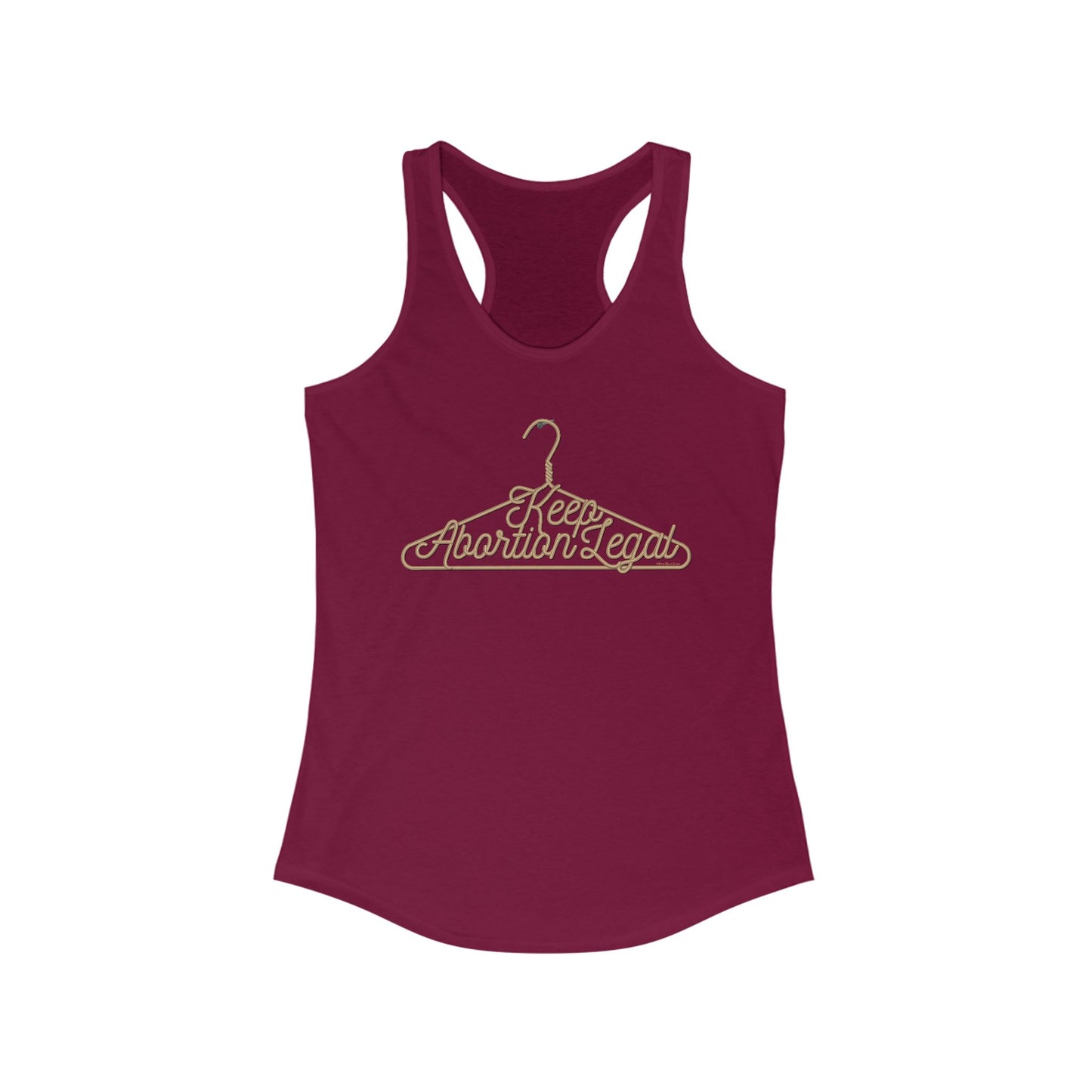 DK19: No Wire Hangers Ever - Ladies Racerback Tank