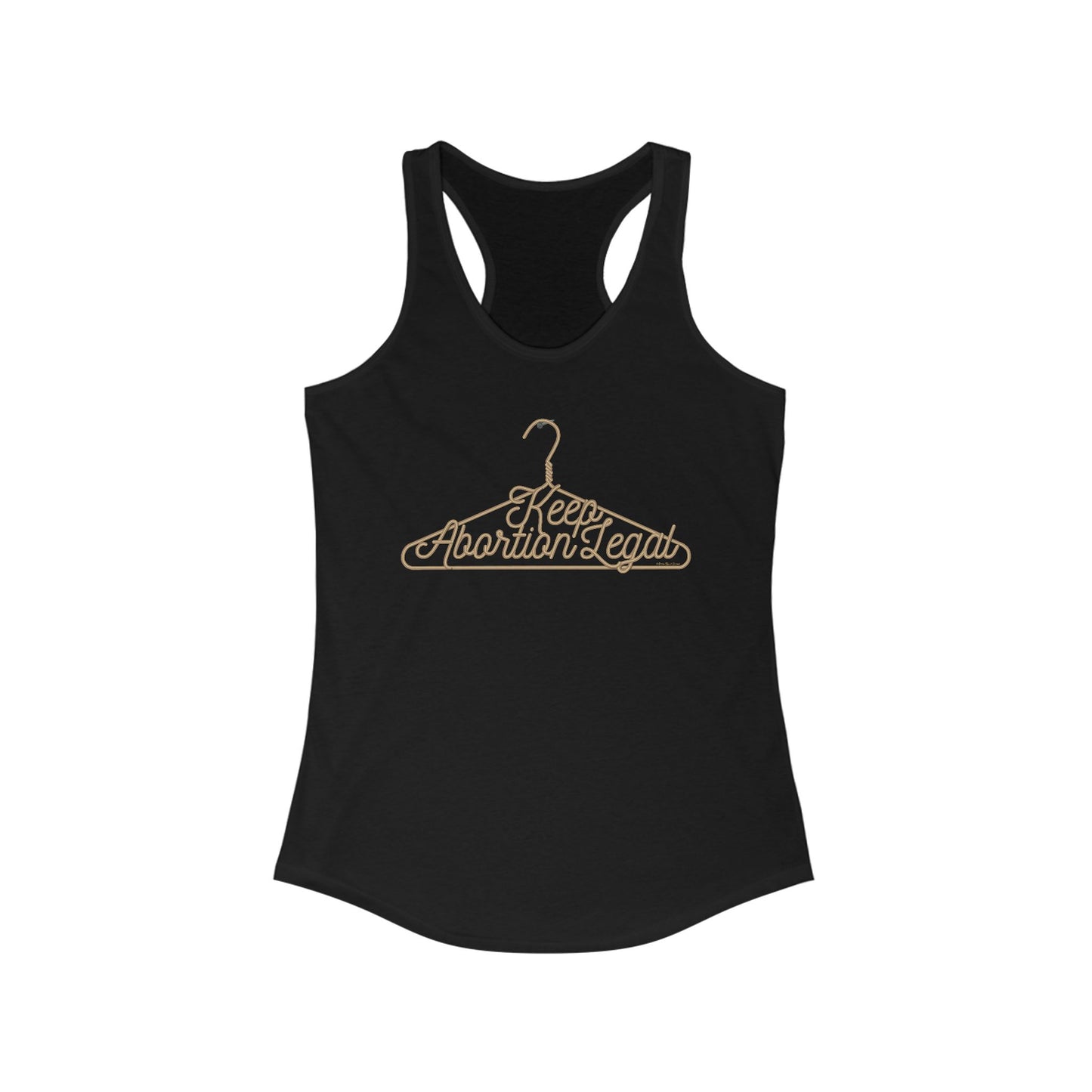 DK19: No Wire Hangers Ever - Ladies Racerback Tank