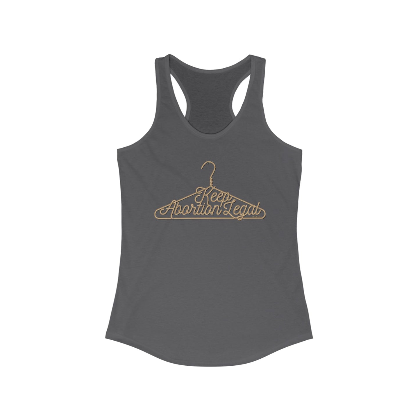 DK19: No Wire Hangers Ever - Ladies Racerback Tank