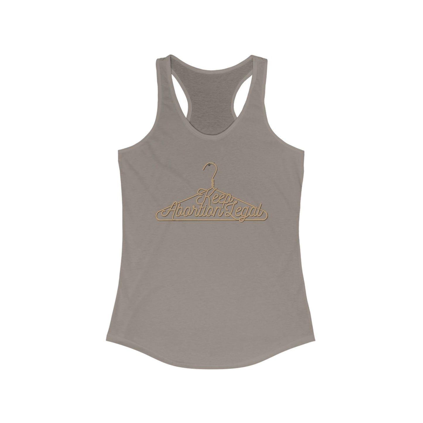 DK19: No Wire Hangers Ever - Ladies Racerback Tank