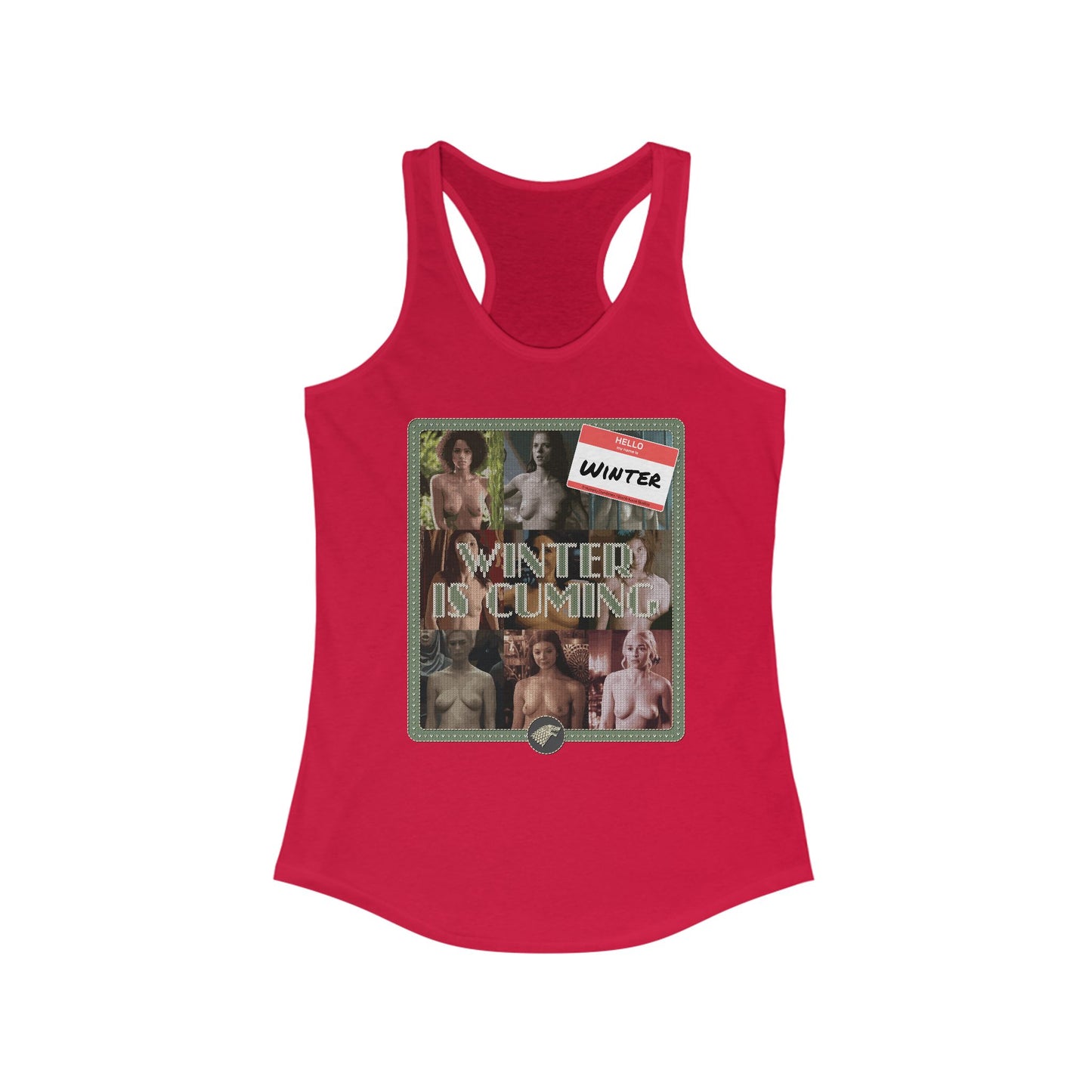 DK193: Winter is Cuming - Ladies Racerback Tank