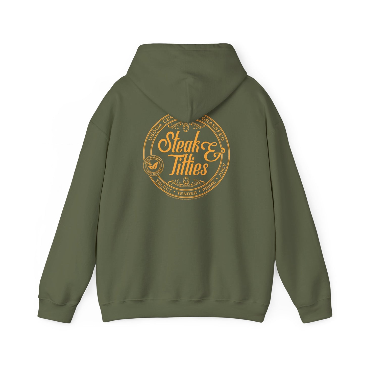 DK225: Steak & Titties - Adult Hooded Sweatshirt