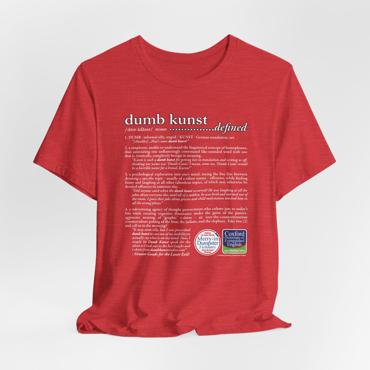 DK171: Dumb Kunst Defined - Unisex S/S T-Shirt