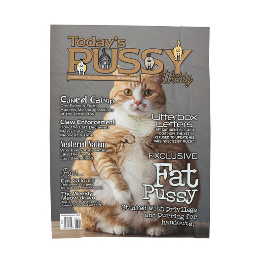DK230: Today's Pussy... Weekly (Fat Pussy Edition) - Velveteen Plush Blanket