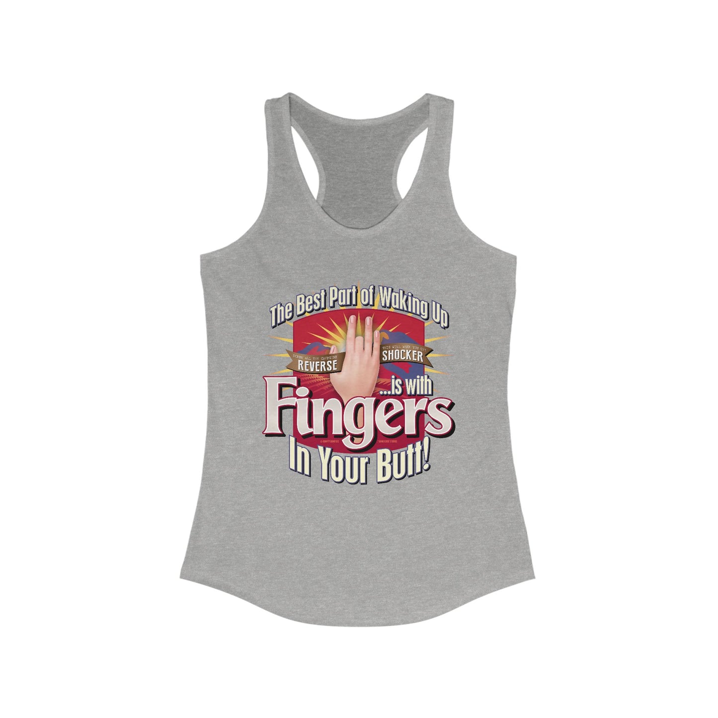 DK104: The Best Part of Waking Up... - Ladies Racerback Tank