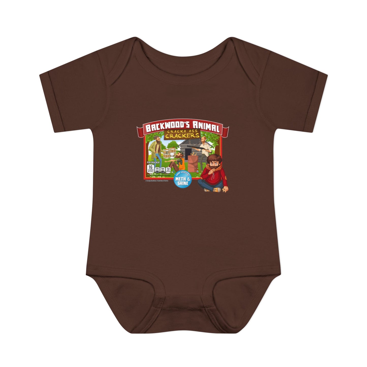DK77: Animal Cracka' Ass Crackas - Infant Sized Onsie