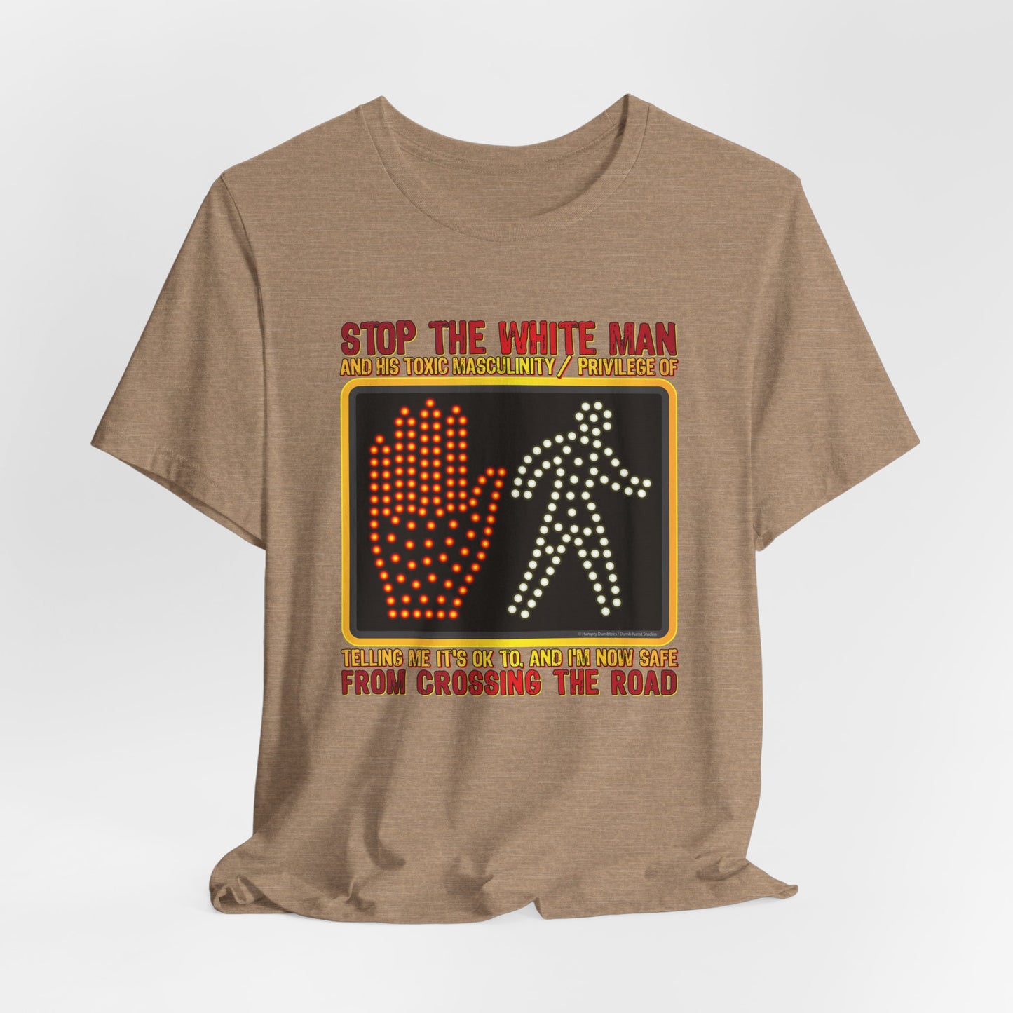DK167: White Man Crossing - Unisex S/S T-Shirt