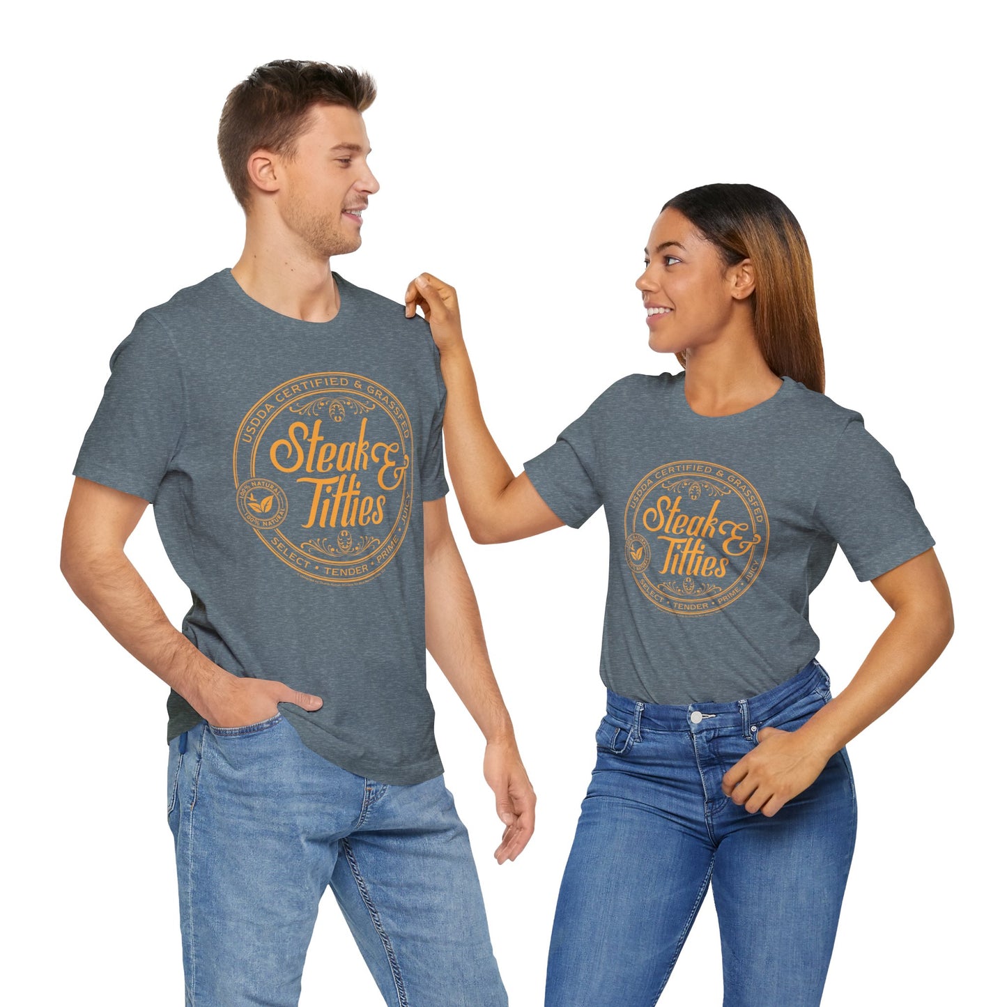 DK225: Steak & Titties - Unisex S/S T-Shirt