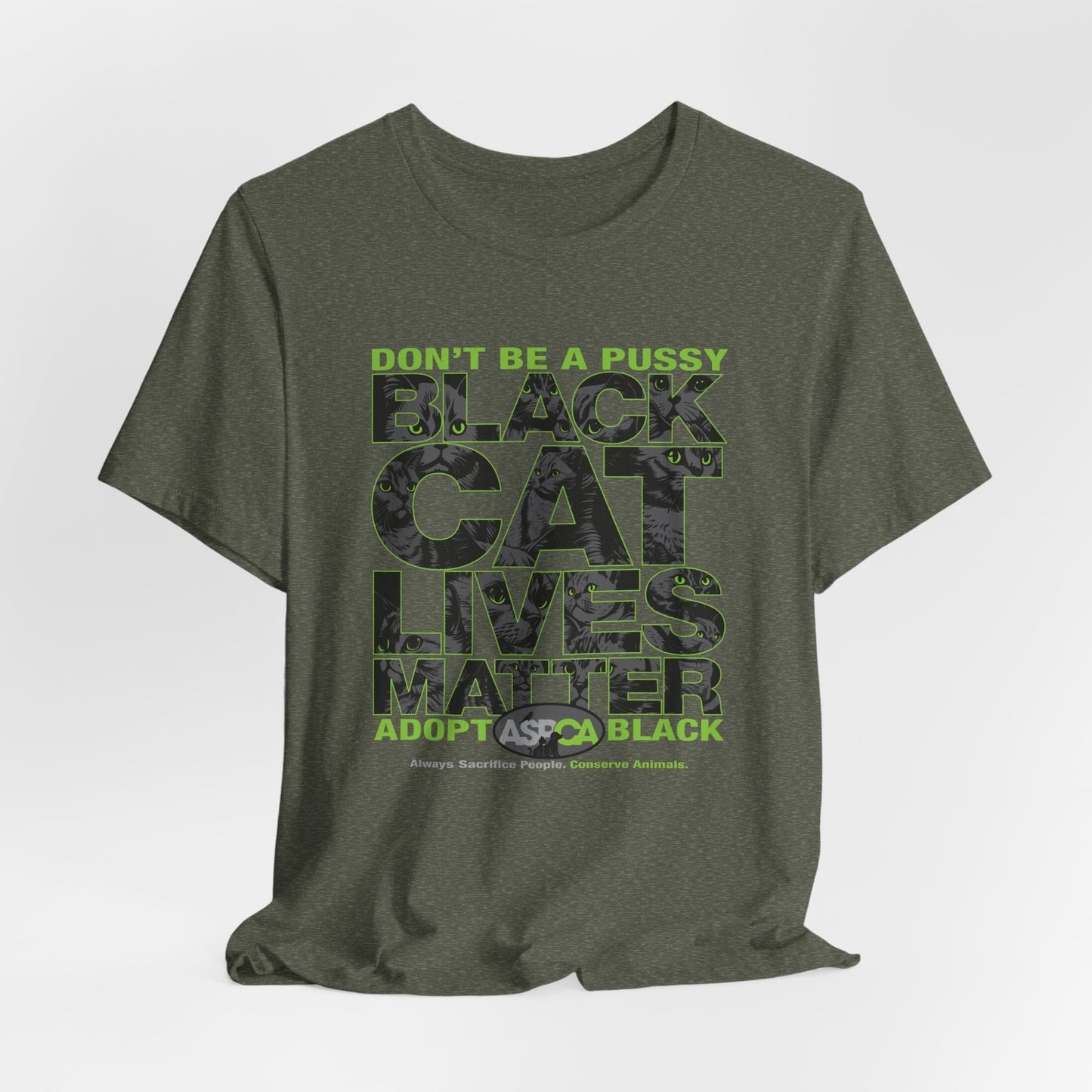 DK219: ASPCA (Black Cat Edition) - Unisex S/S T-Shirt