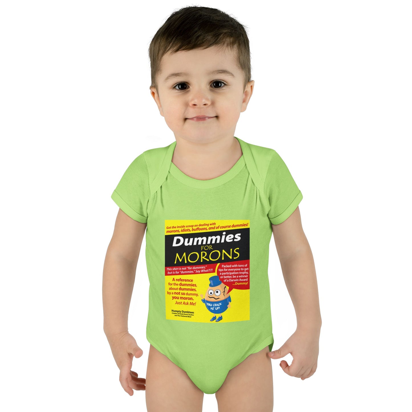 DK111: Dummies For Morons - Infant Sized Onsie