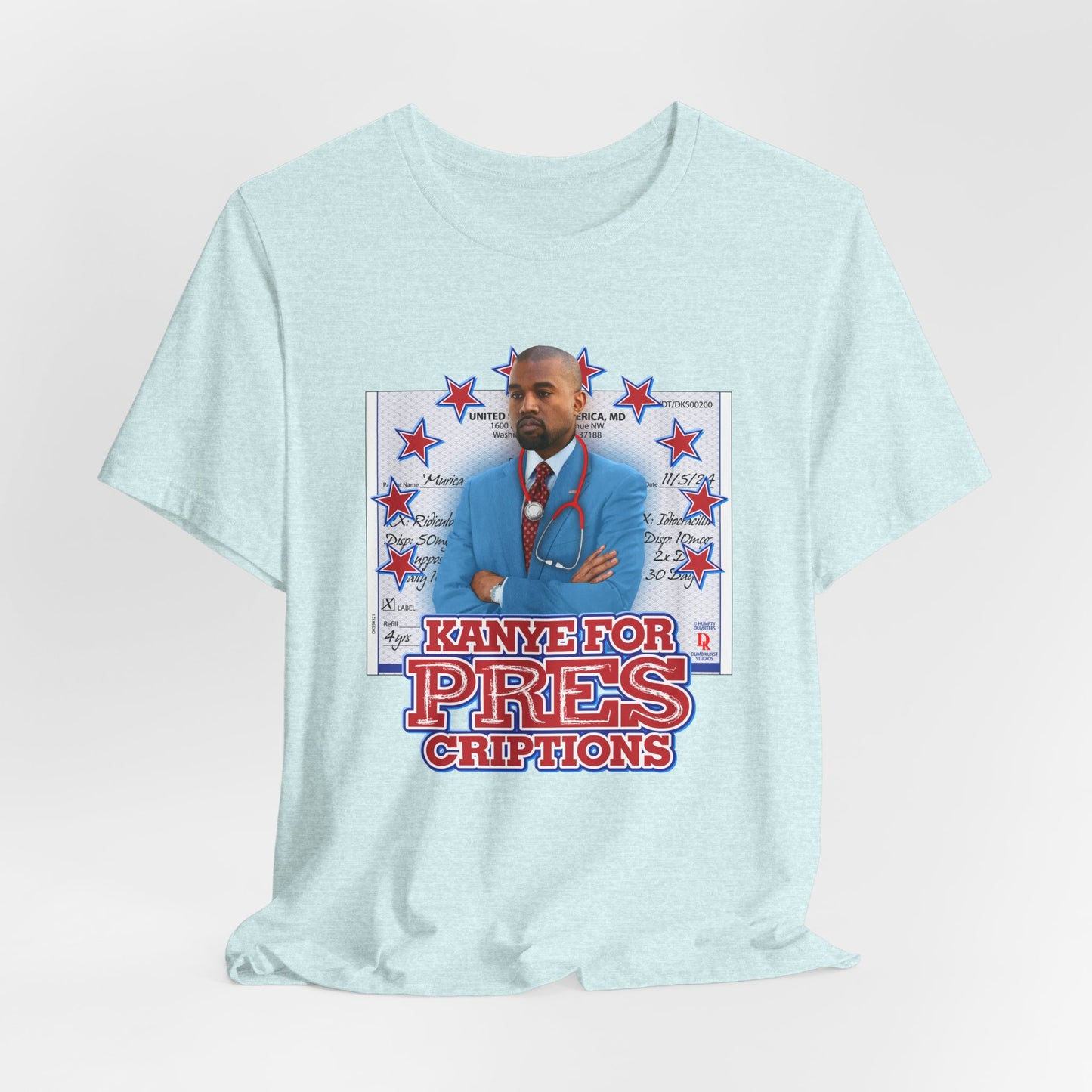 DK179: Kanye For Pres(criptions) - Unisex S/S T-Shirt