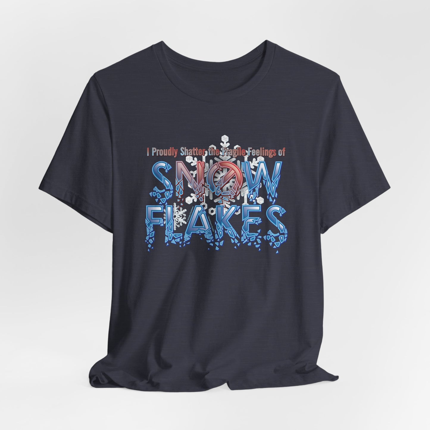 DK157: Shattered Snowflakes - Unisex S/S T-Shirt
