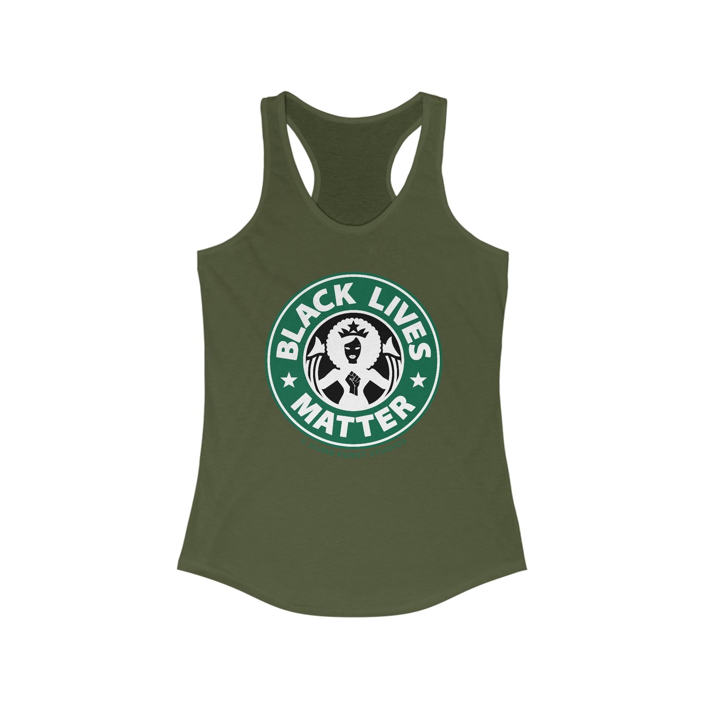 DK2: We'll Take Our Coffee Black - Ladies Racerback Tank