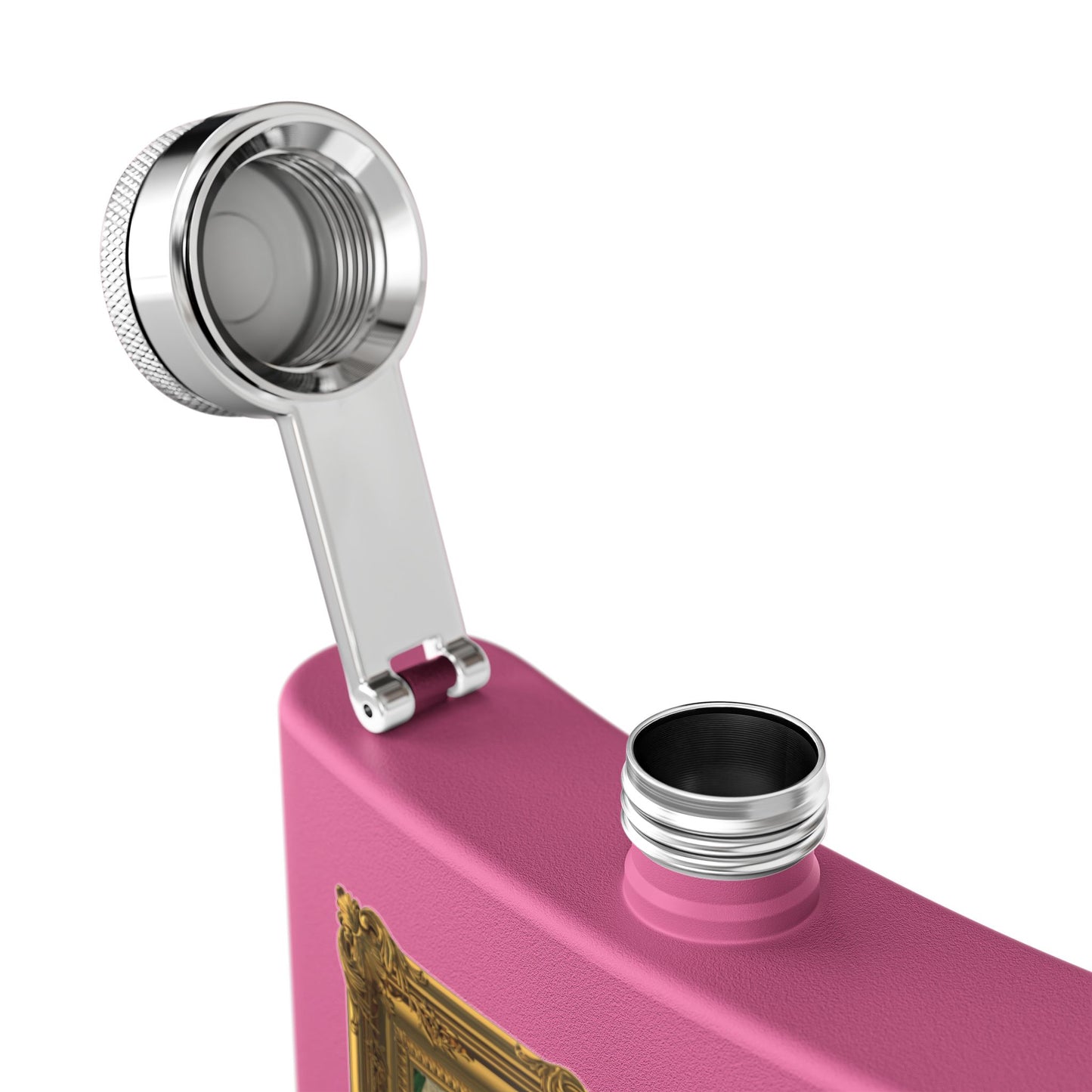 DK169: Kingdumb Kunst - 6oz Stainless Steel Hip Flask