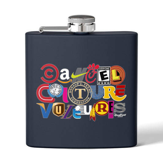 DK53: Cancel Culture (Vulture Edition) - 6oz Stainless Steel Hip Flask