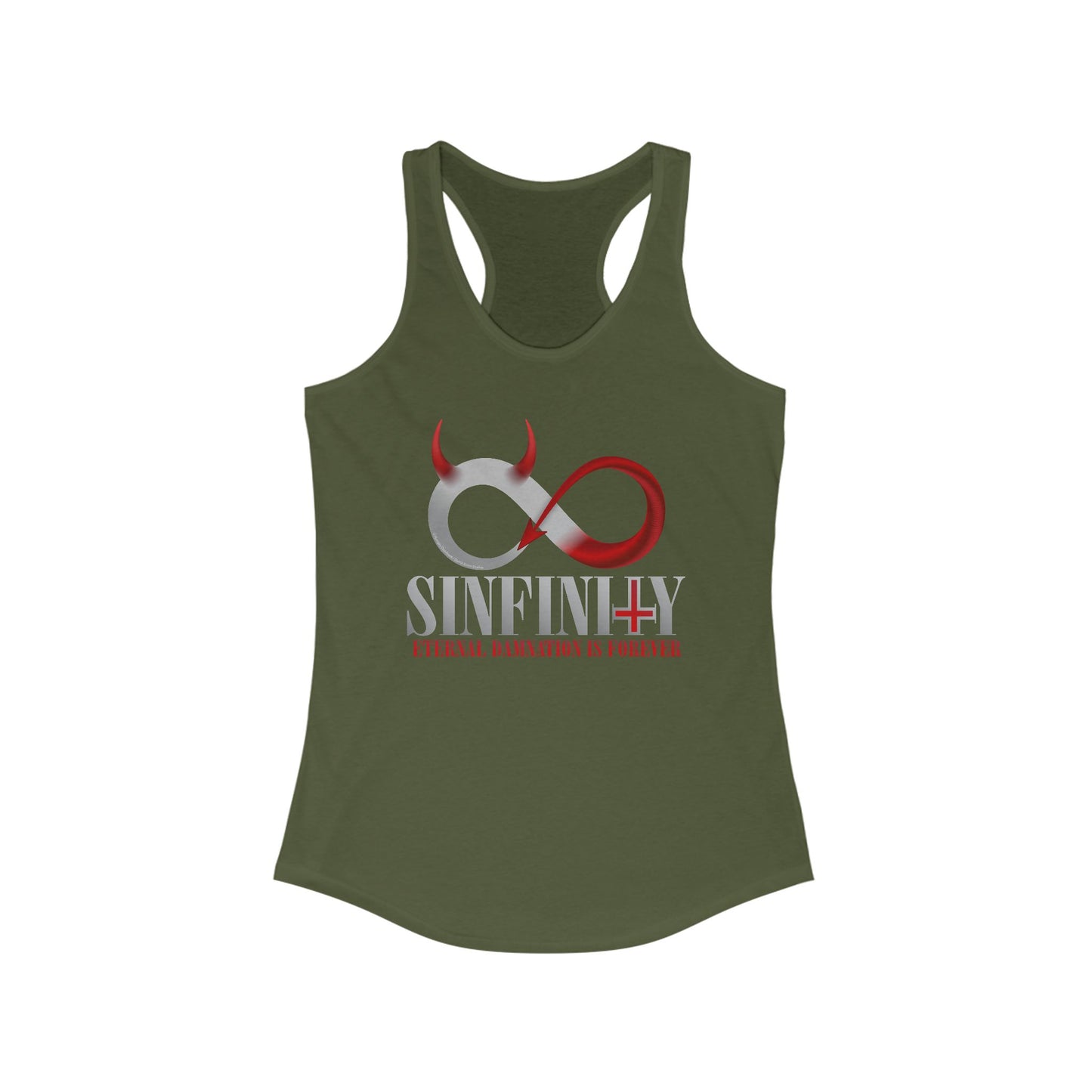 DK137: Sinfinity - Ladies Racerback Tank