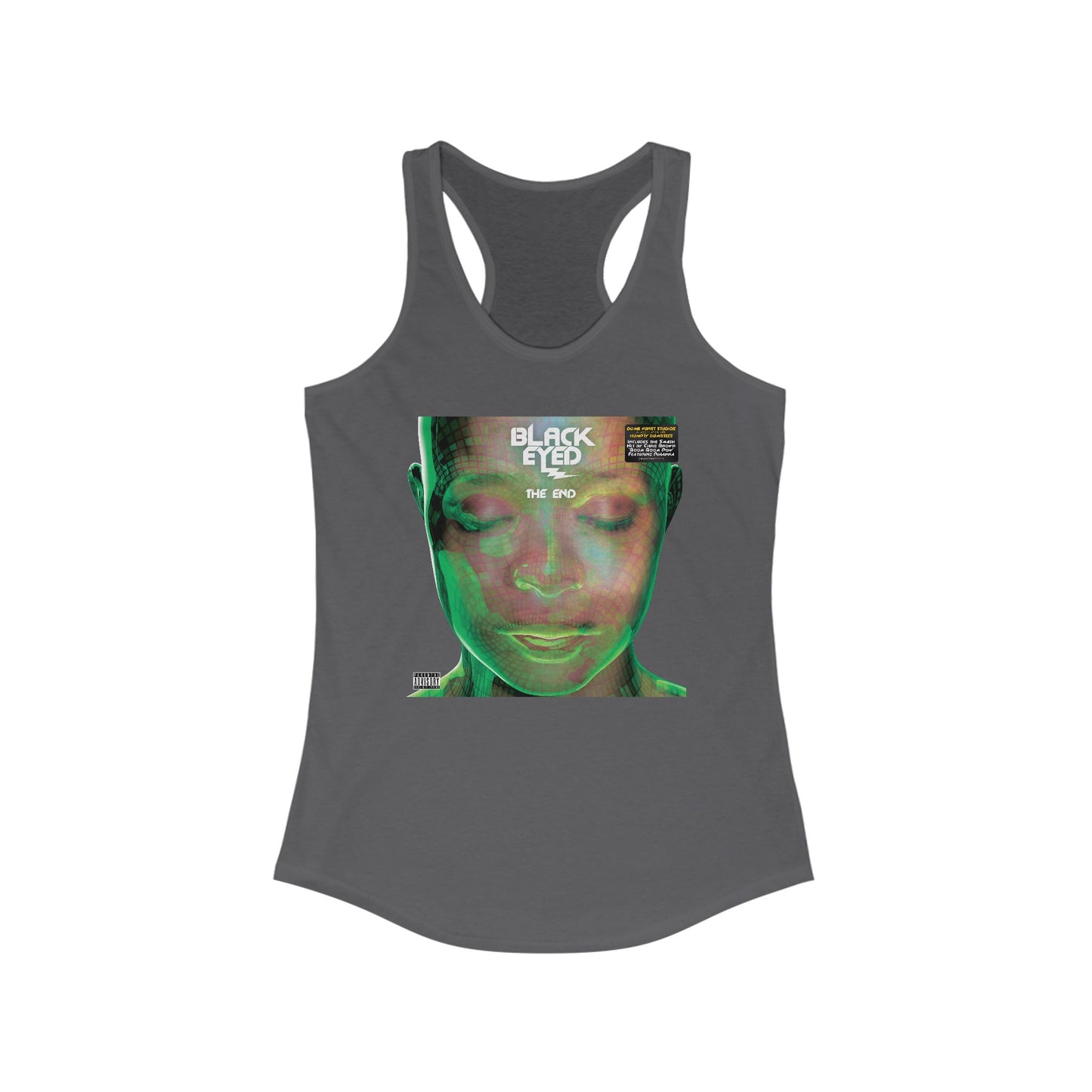 DK136: Hit With The Ladies (Black Eyed Green Edition) - Ladies Racerback Tank