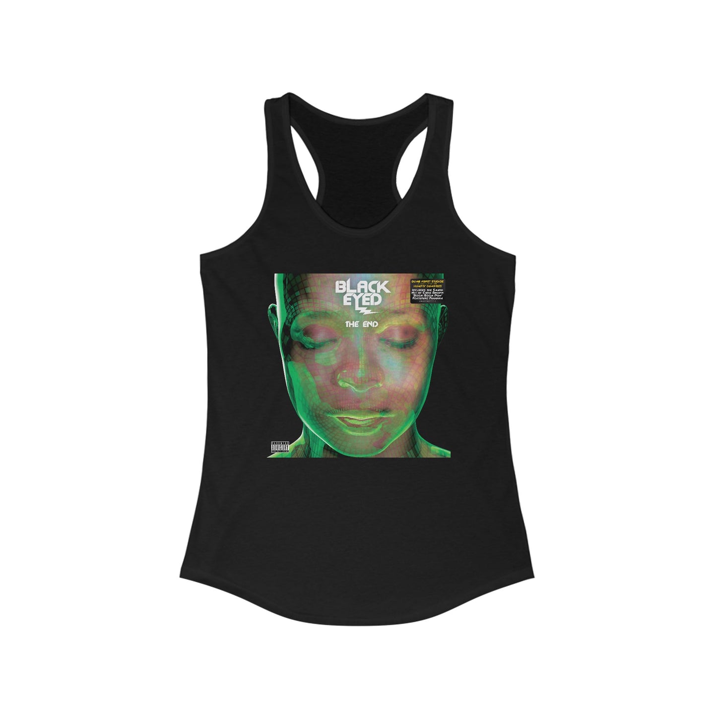 DK136: Hit With The Ladies (Black Eyed Green Edition) - Ladies Racerback Tank