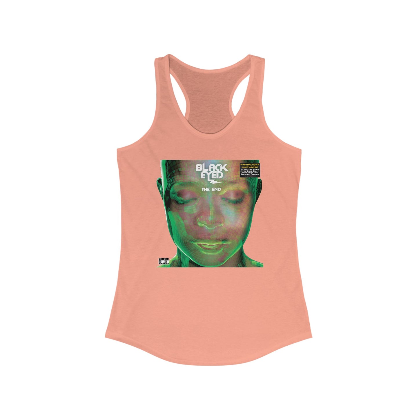 DK136: Hit With The Ladies (Black Eyed Green Edition) - Ladies Racerback Tank