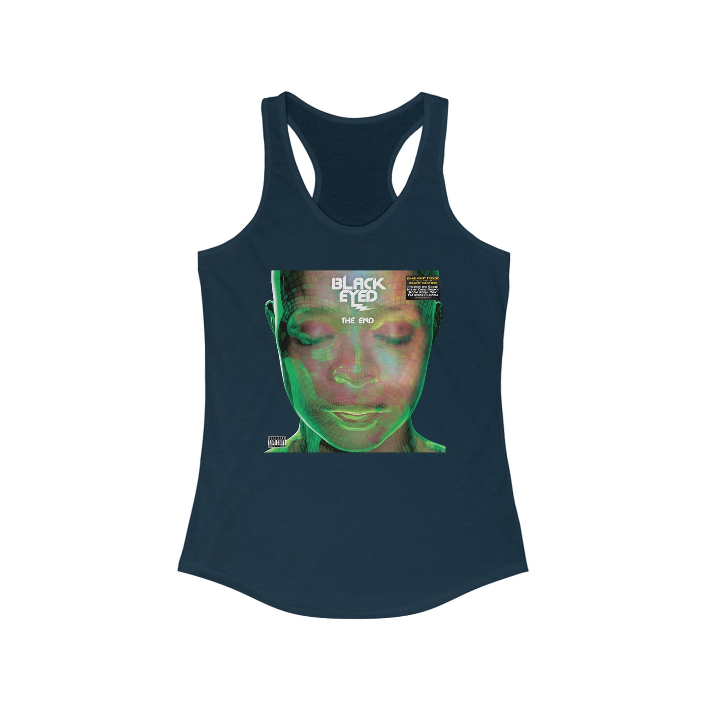 DK136: Hit With The Ladies (Black Eyed Green Edition) - Ladies Racerback Tank