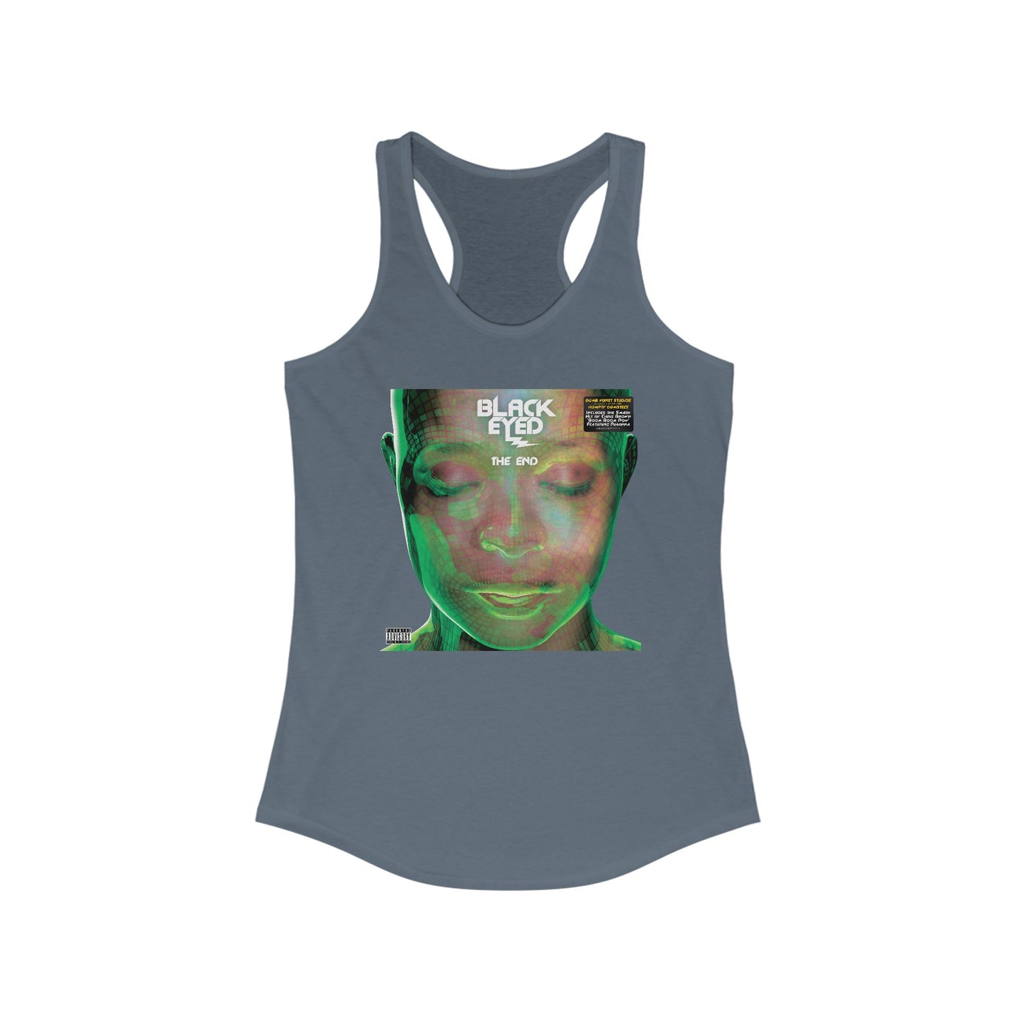 DK136: Hit With The Ladies (Black Eyed Green Edition) - Ladies Racerback Tank