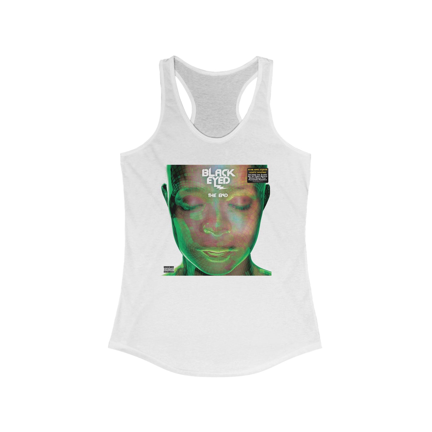 DK136: Hit With The Ladies (Black Eyed Green Edition) - Ladies Racerback Tank