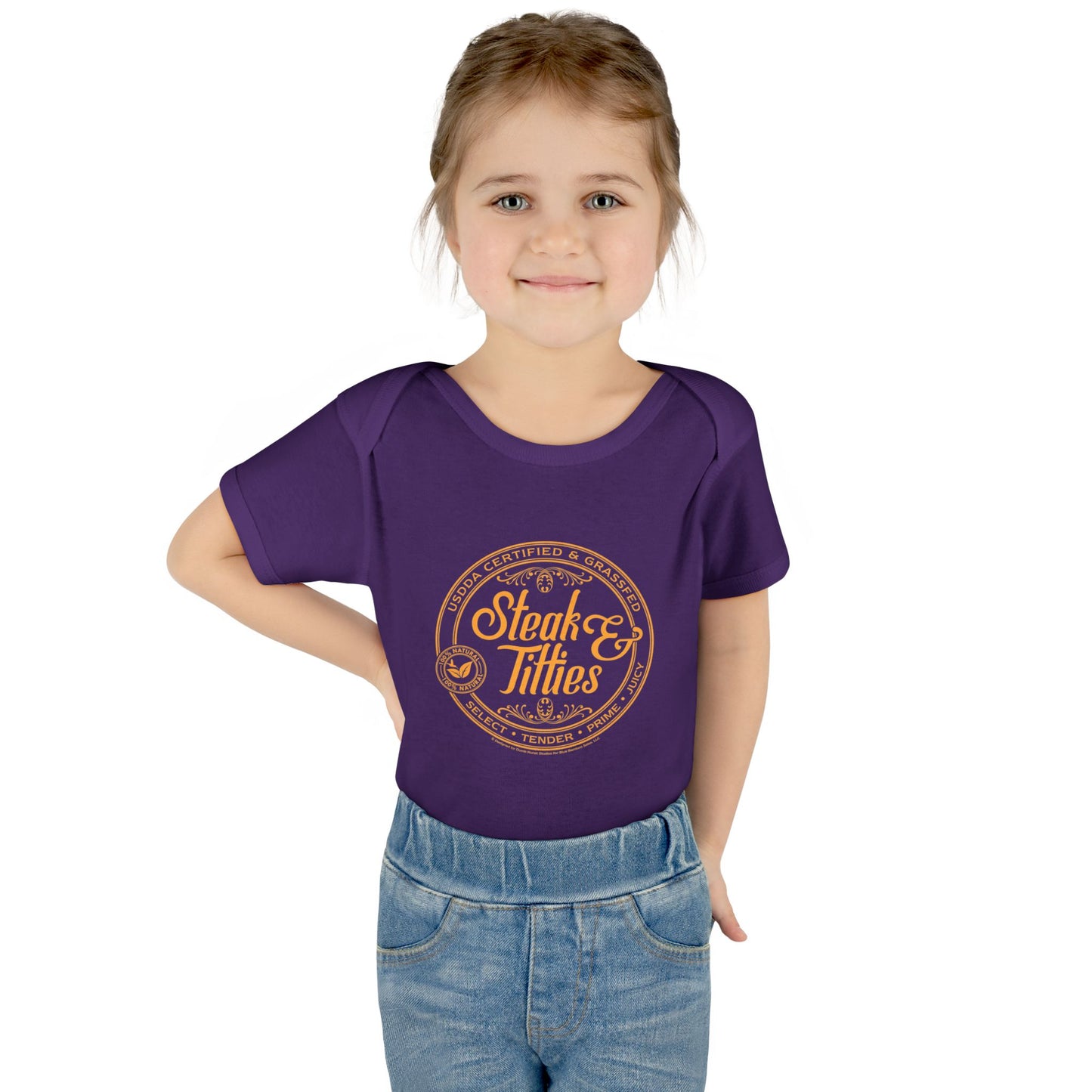 DK225: Steak & Titties - Infant Sized Onsie