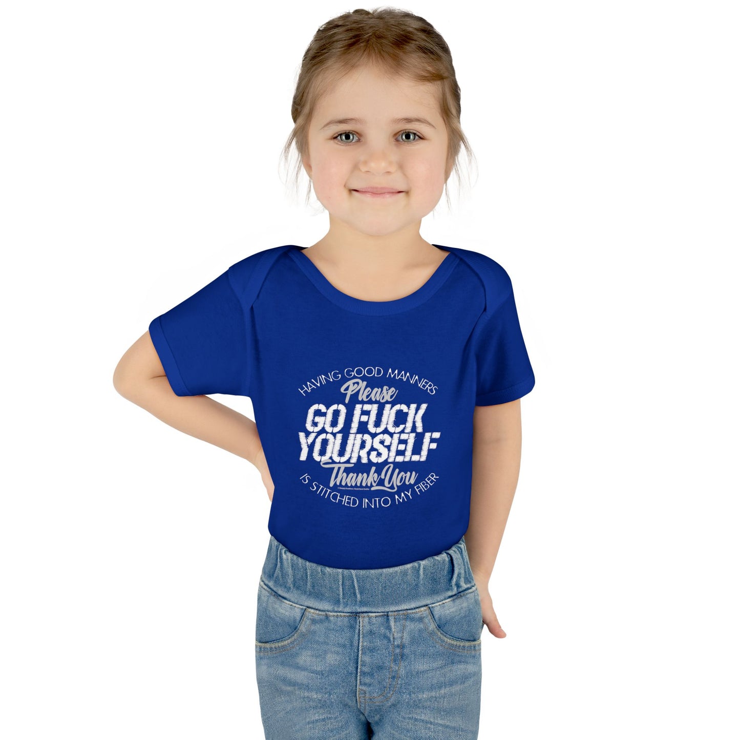 DK90: Please & Thank You (Go Fuck Yourself) - Infant Sized Onsie