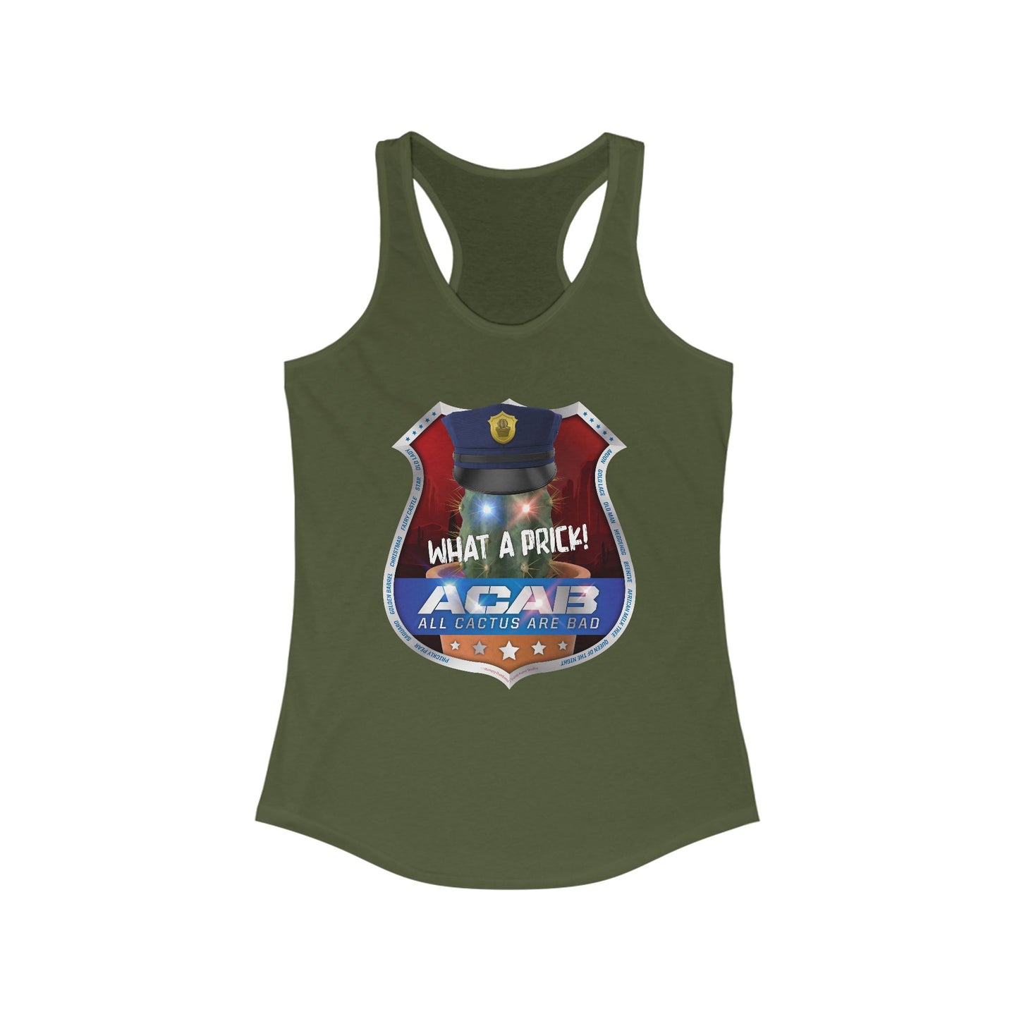 DK210: A.C.A.B. (Cactus Edition) - Ladies Raceback Tank