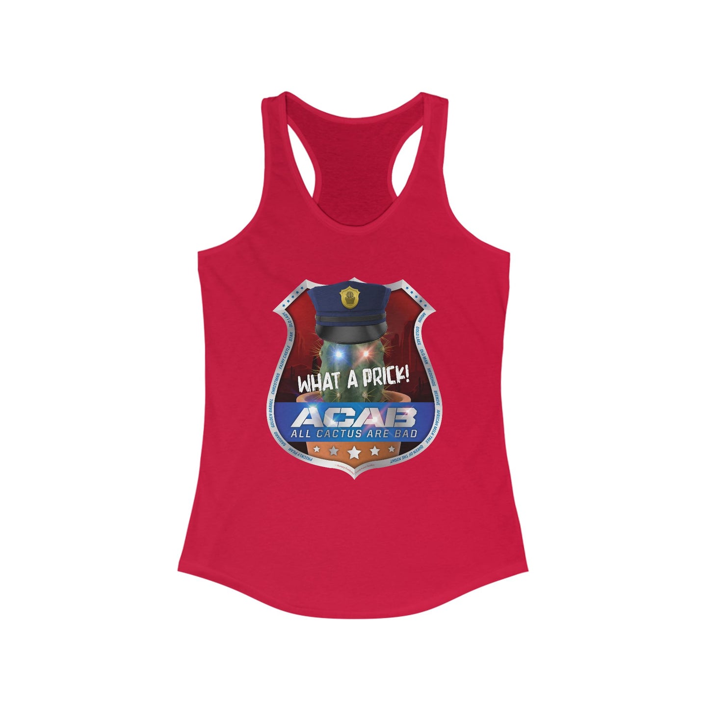 DK210: A.C.A.B. (Cactus Edition) - Ladies Raceback Tank
