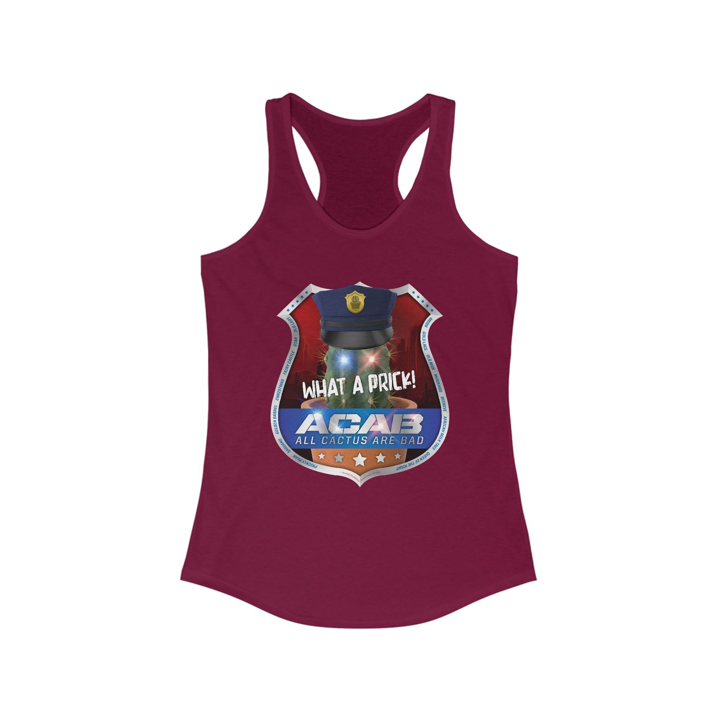 DK210: A.C.A.B. (Cactus Edition) - Ladies Raceback Tank