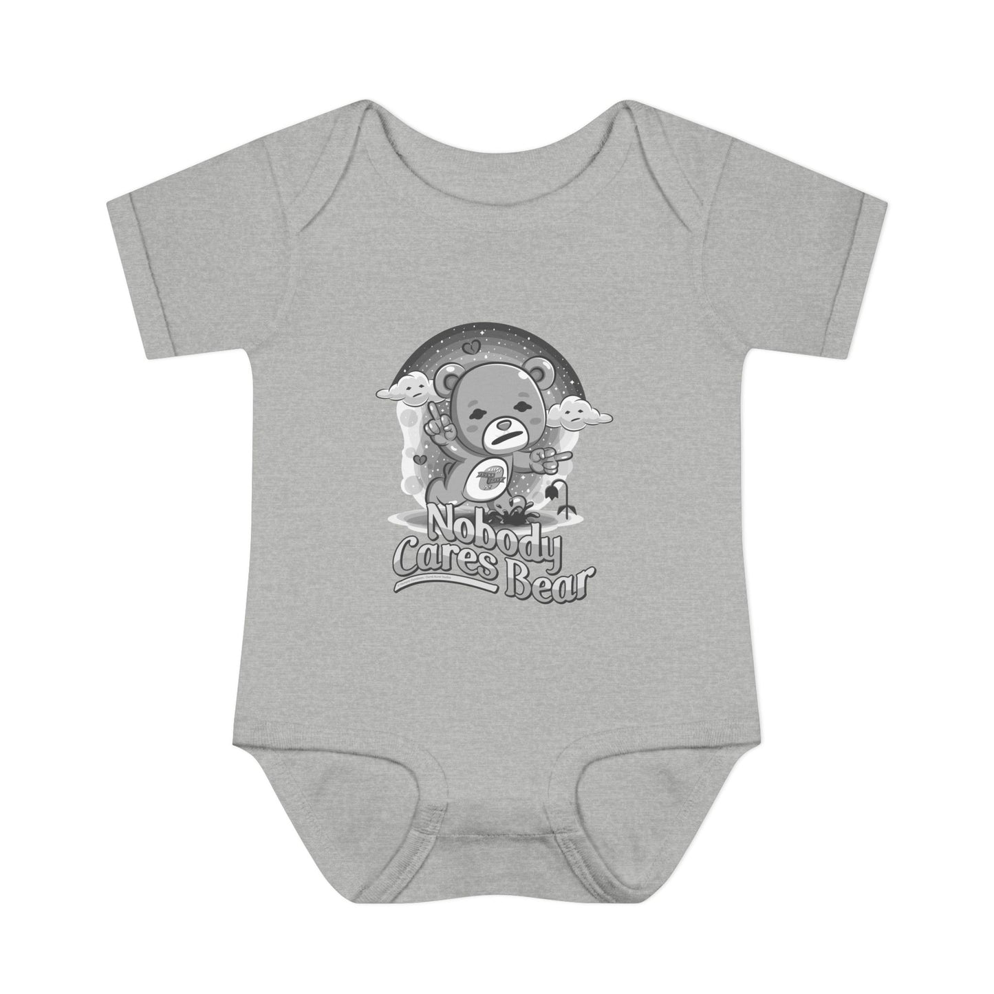 DK227: Nobody Cares Bear - Infant Sized Onsie