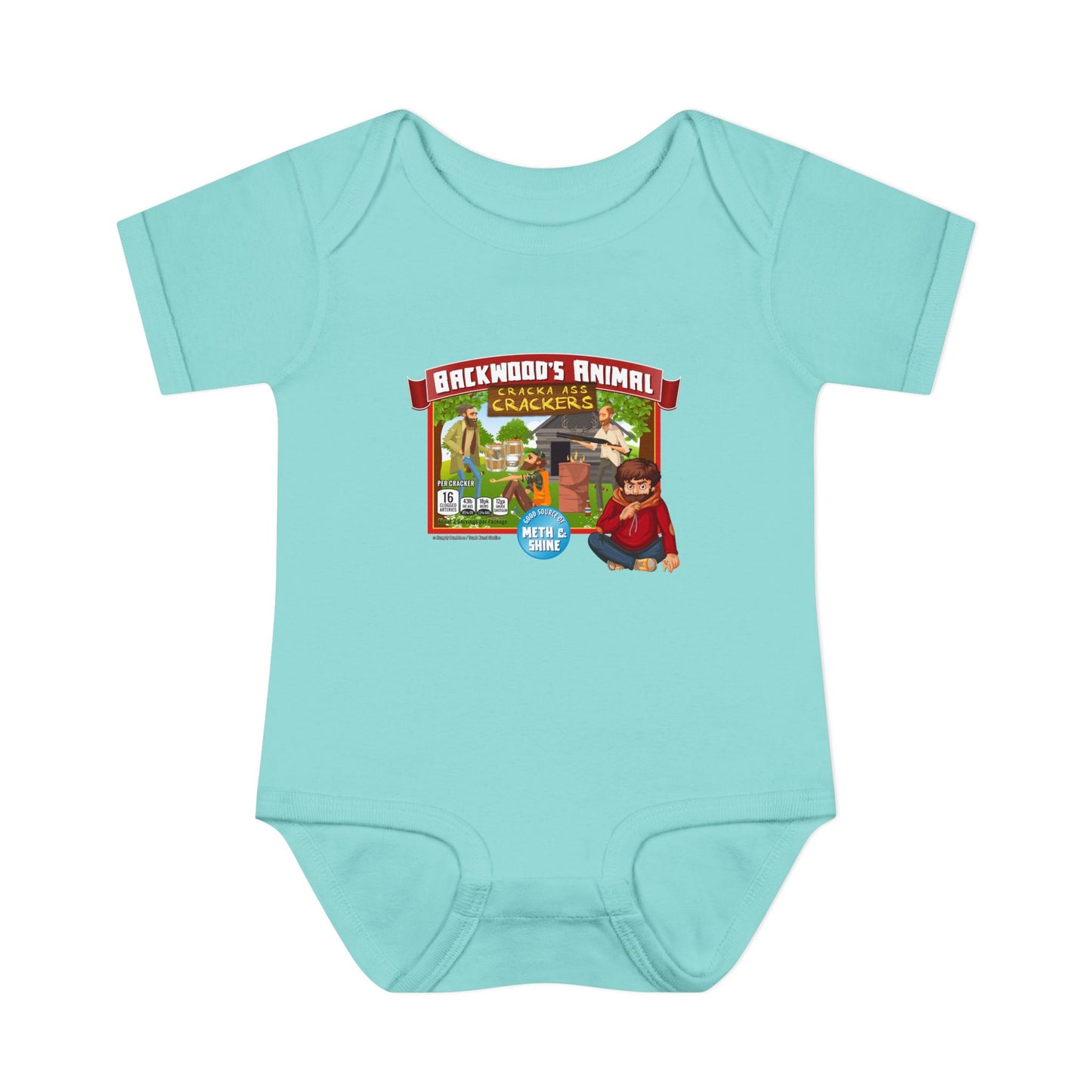 DK77: Animal Cracka' Ass Crackas - Infant Sized Onsie