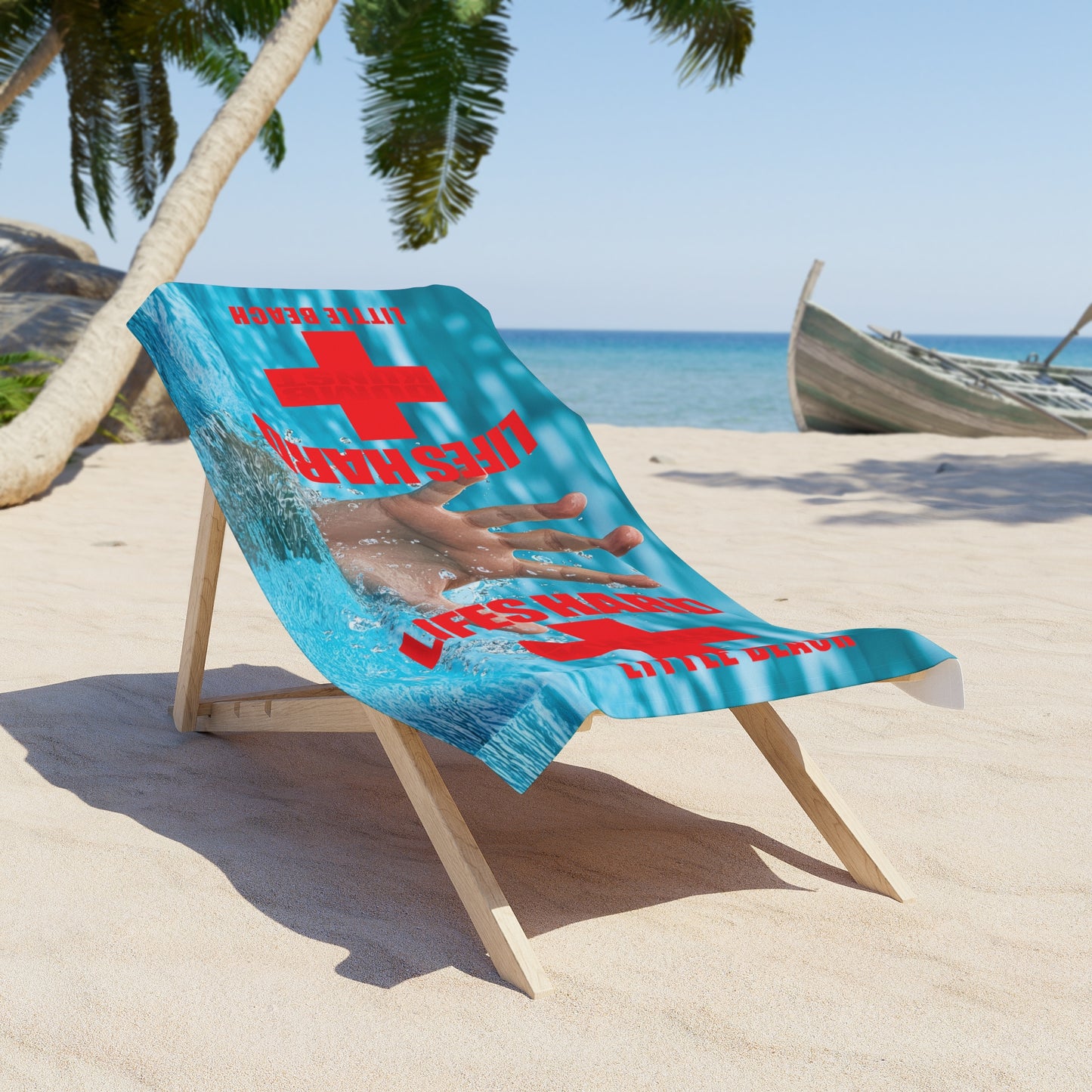 DK42: LIFESHARD - Little Beach - 30"x60" Beach Towel
