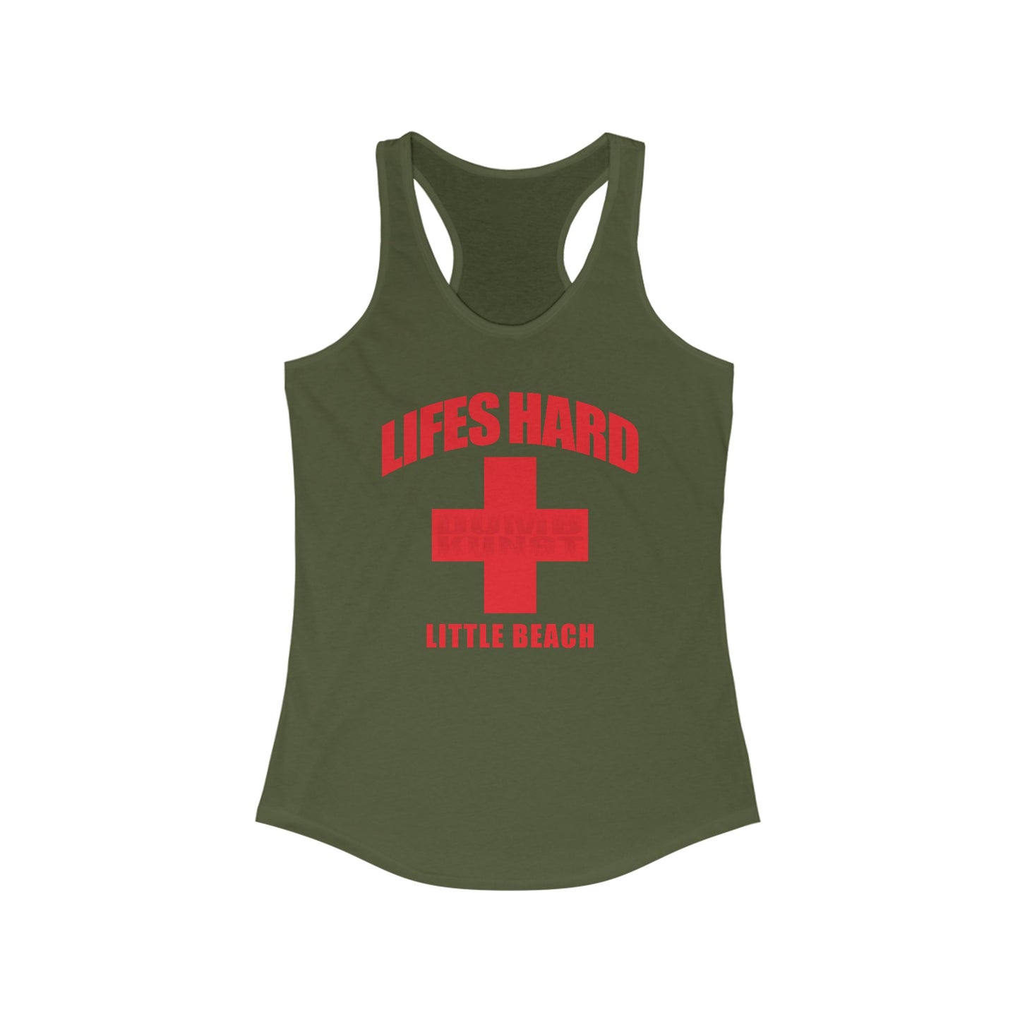 DK42: LIFESHARD - Little Beach - Ladies Racerback Tank