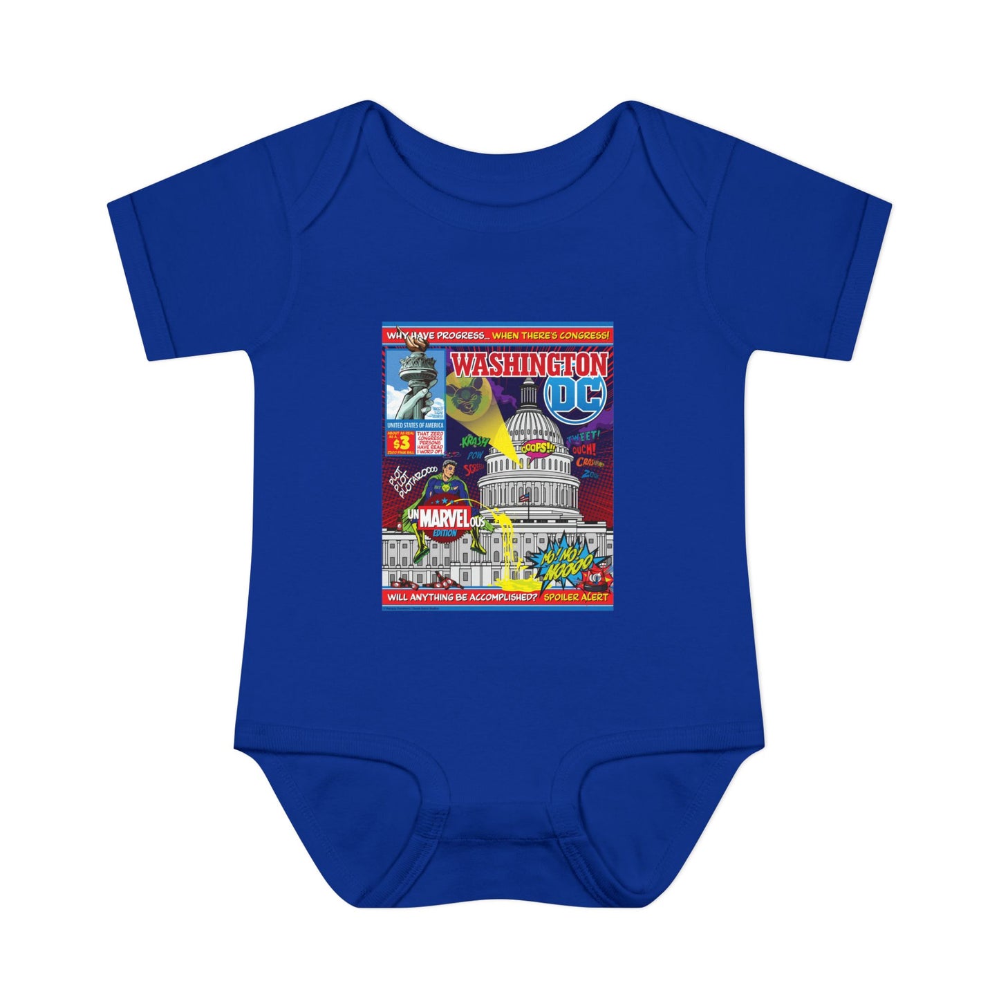 DK149: UnMARVELousington D.C. - Infant Sized Onsie