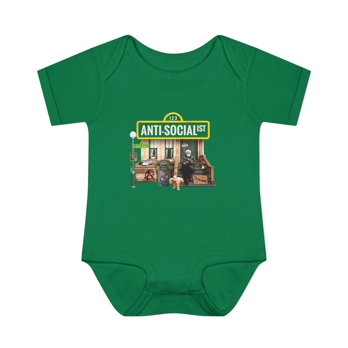 DK58: Bernie The Grouch - Infant Sized Onsie