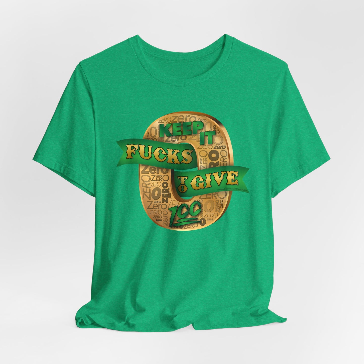 DK100: Zero Fucks To Give (Gold Edition) - Unisex S/S T-Shirt