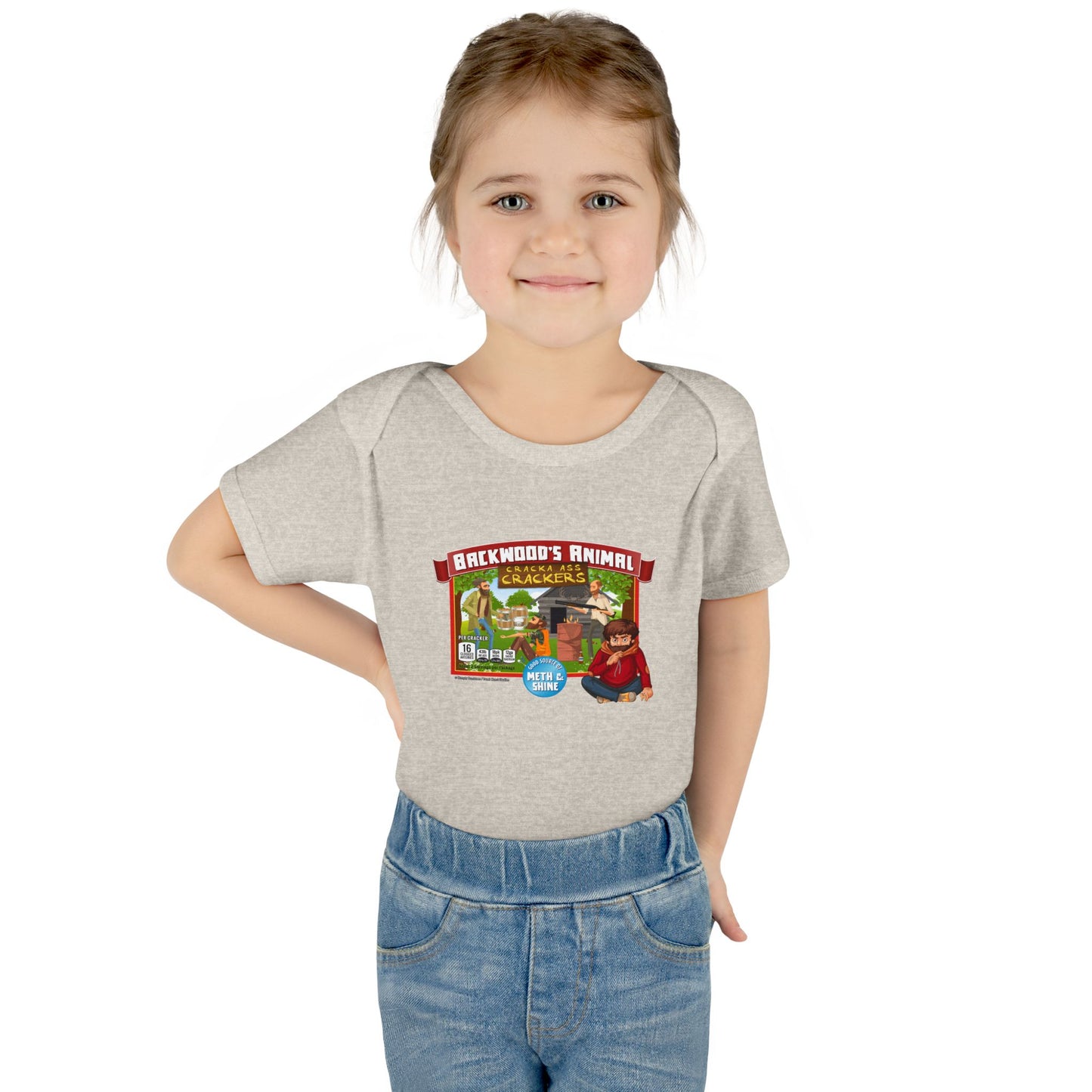 DK77: Animal Cracka' Ass Crackas - Infant Sized Onsie