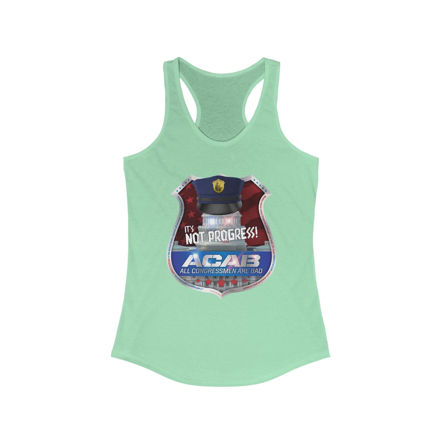 DK210: A.C.A.B. (Congress Edition) - Ladies Raceback Tank